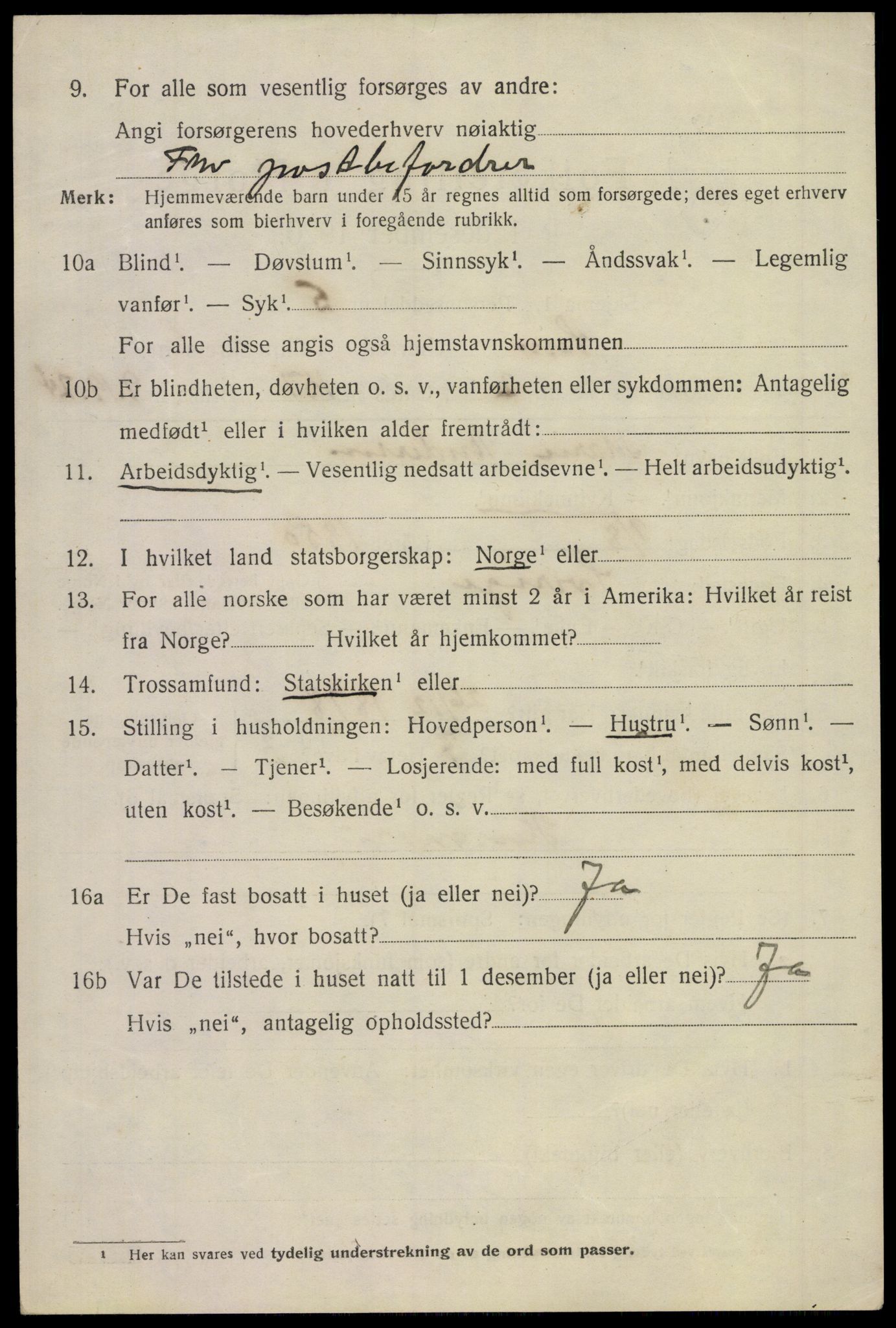 SAKO, 1920 census for Sem, 1920, p. 11212