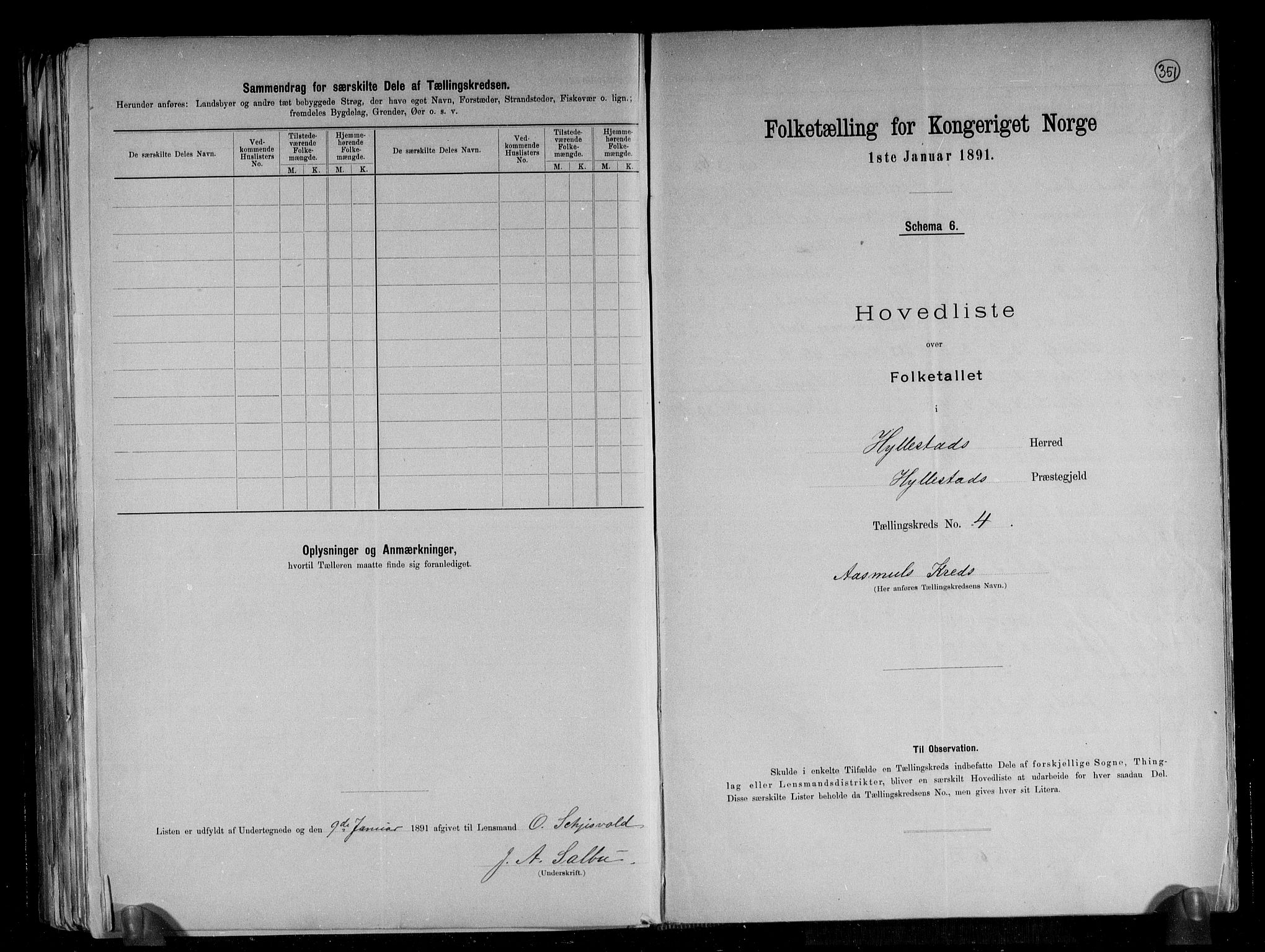 RA, 1891 census for 1413 Hyllestad, 1891, p. 11