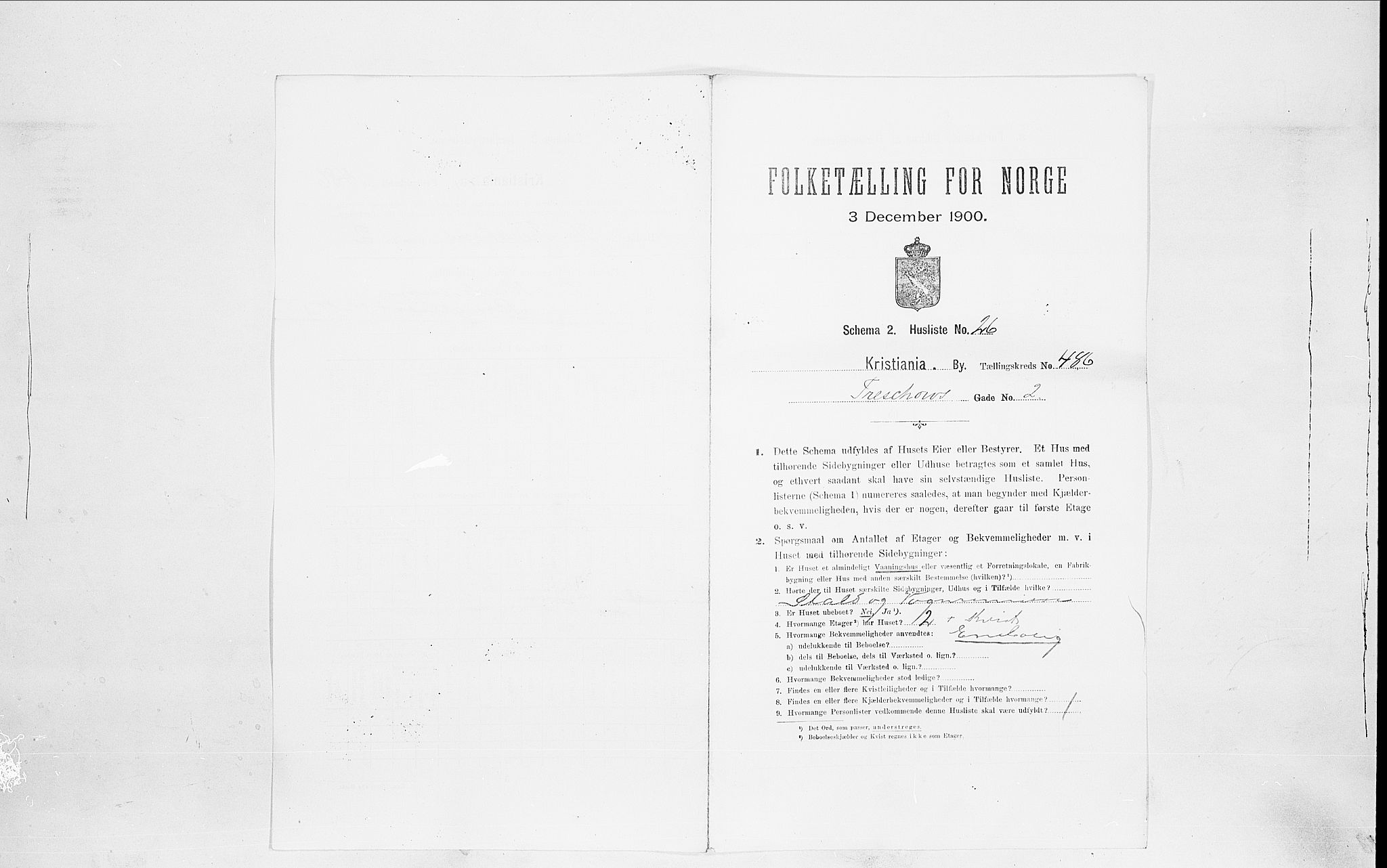 SAO, 1900 census for Kristiania, 1900, p. 103738