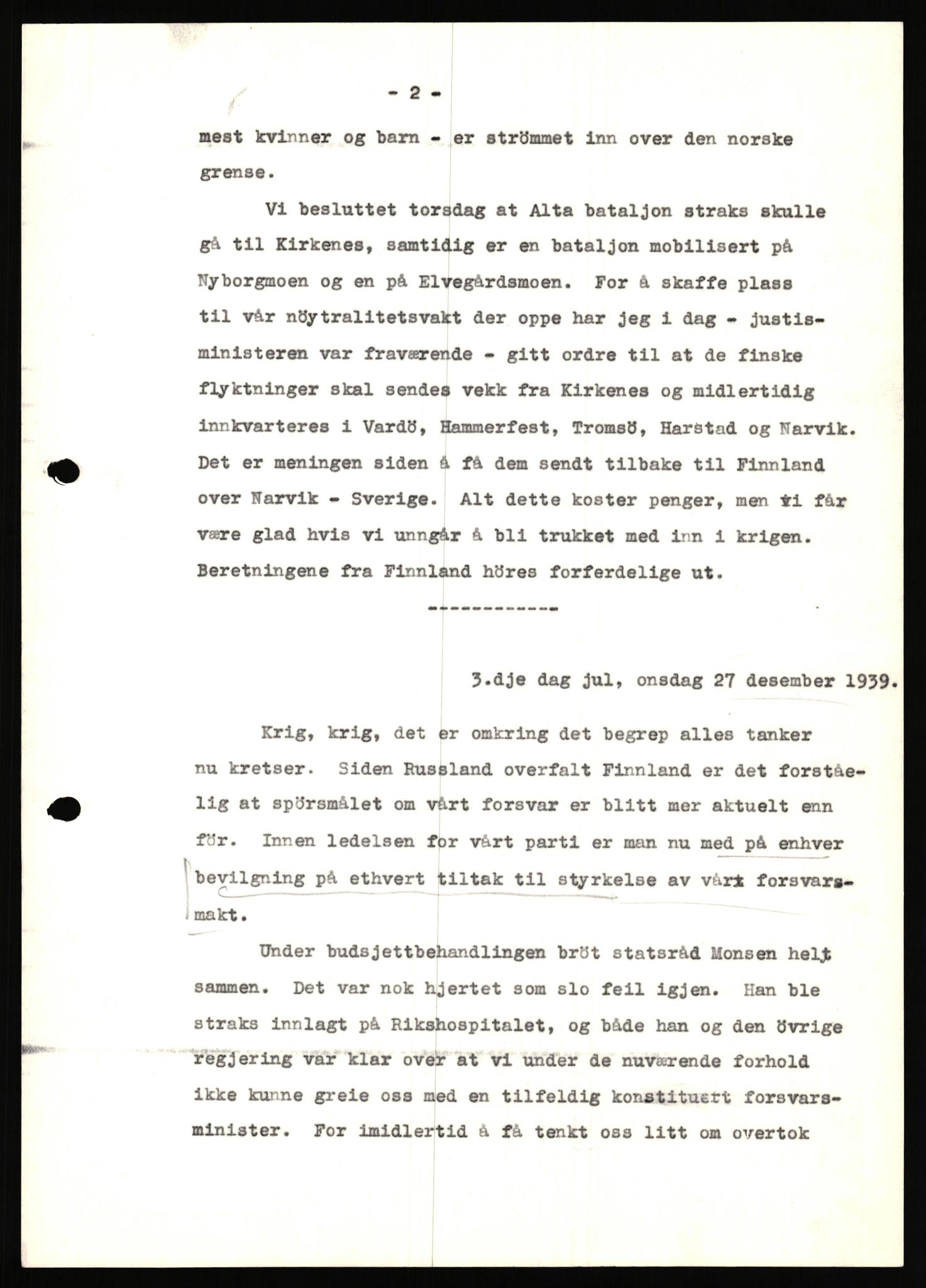 Undersøkelseskommisjonen av 1945, AV/RA-S-1566/D/Db/L0022: Regjeringens virksomhet - Regjeringens utenriks- og forsvarspolitikk, 1940-1945, p. 801