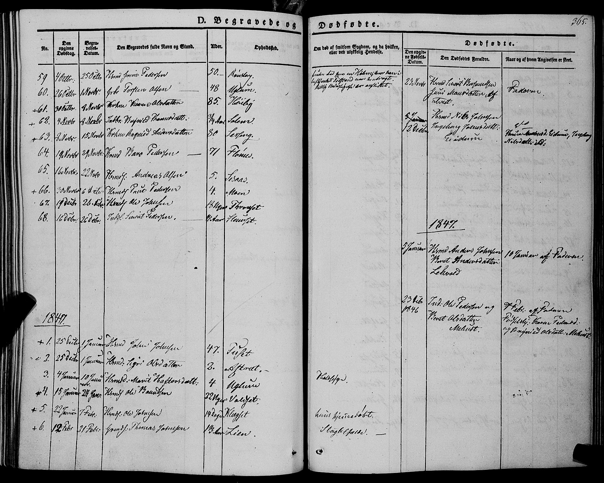 Ministerialprotokoller, klokkerbøker og fødselsregistre - Sør-Trøndelag, SAT/A-1456/695/L1145: Parish register (official) no. 695A06 /1, 1843-1859, p. 365