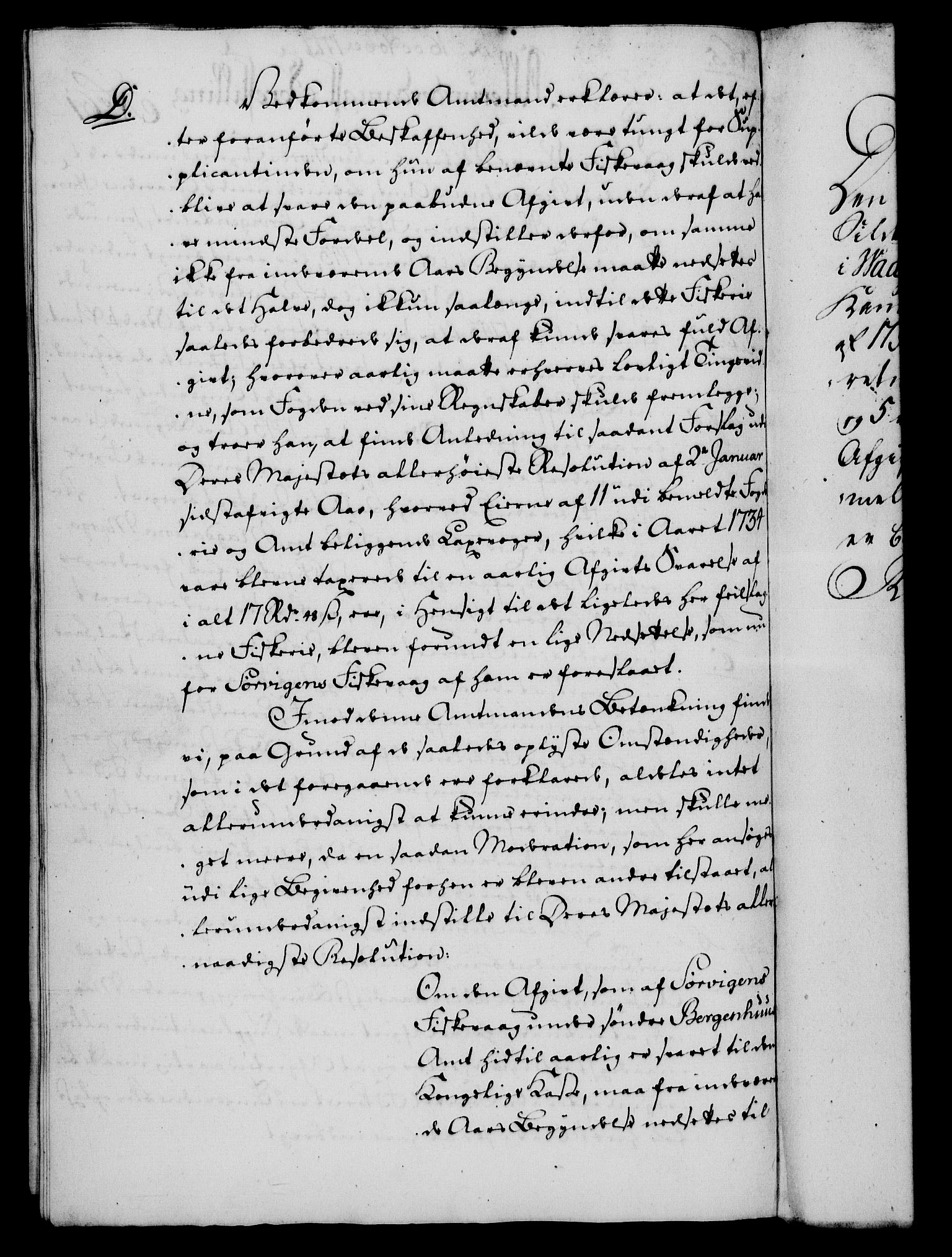Rentekammeret, Kammerkanselliet, RA/EA-3111/G/Gf/Gfa/L0059: Norsk relasjons- og resolusjonsprotokoll (merket RK 52.59), 1777, p. 319