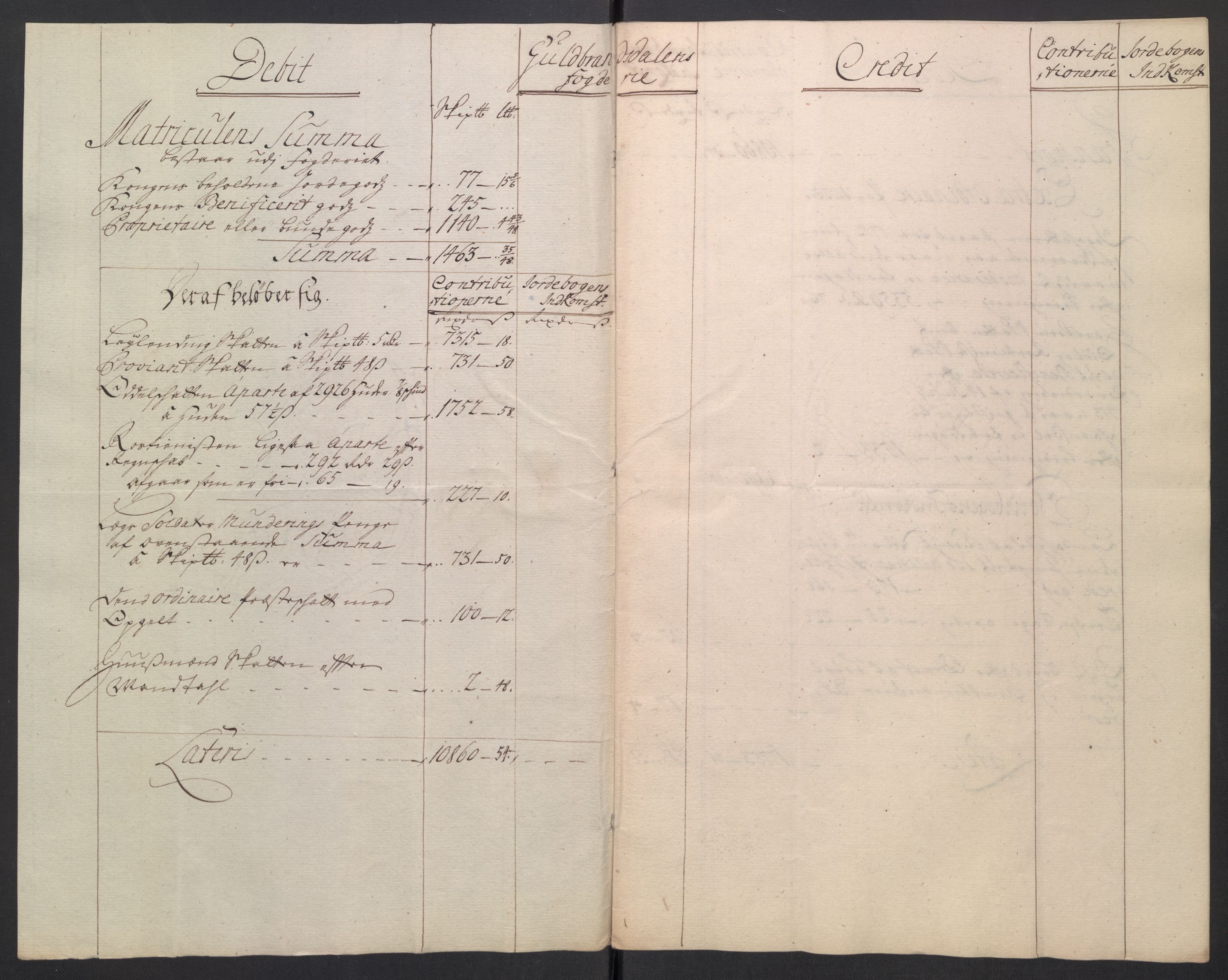 Stattholderembetet 1572-1771, AV/RA-EA-2870/El/L0054/0001: Forskjellige pakkesaker / Ekstrakter av stiftamtstueregnskap og fogderegnskap, 1712-1715, p. 42