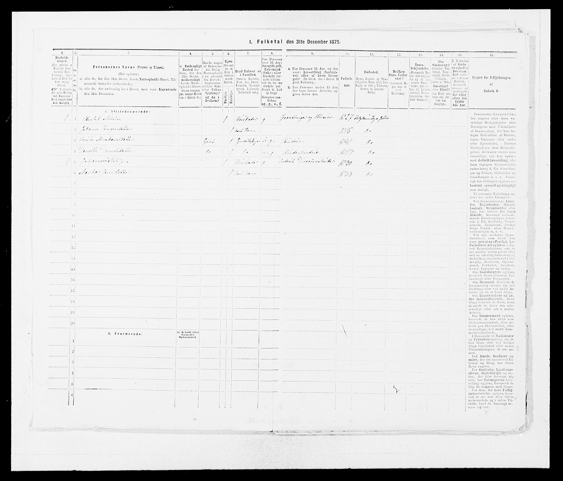 SAB, 1875 census for 1431P Jølster, 1875, p. 24