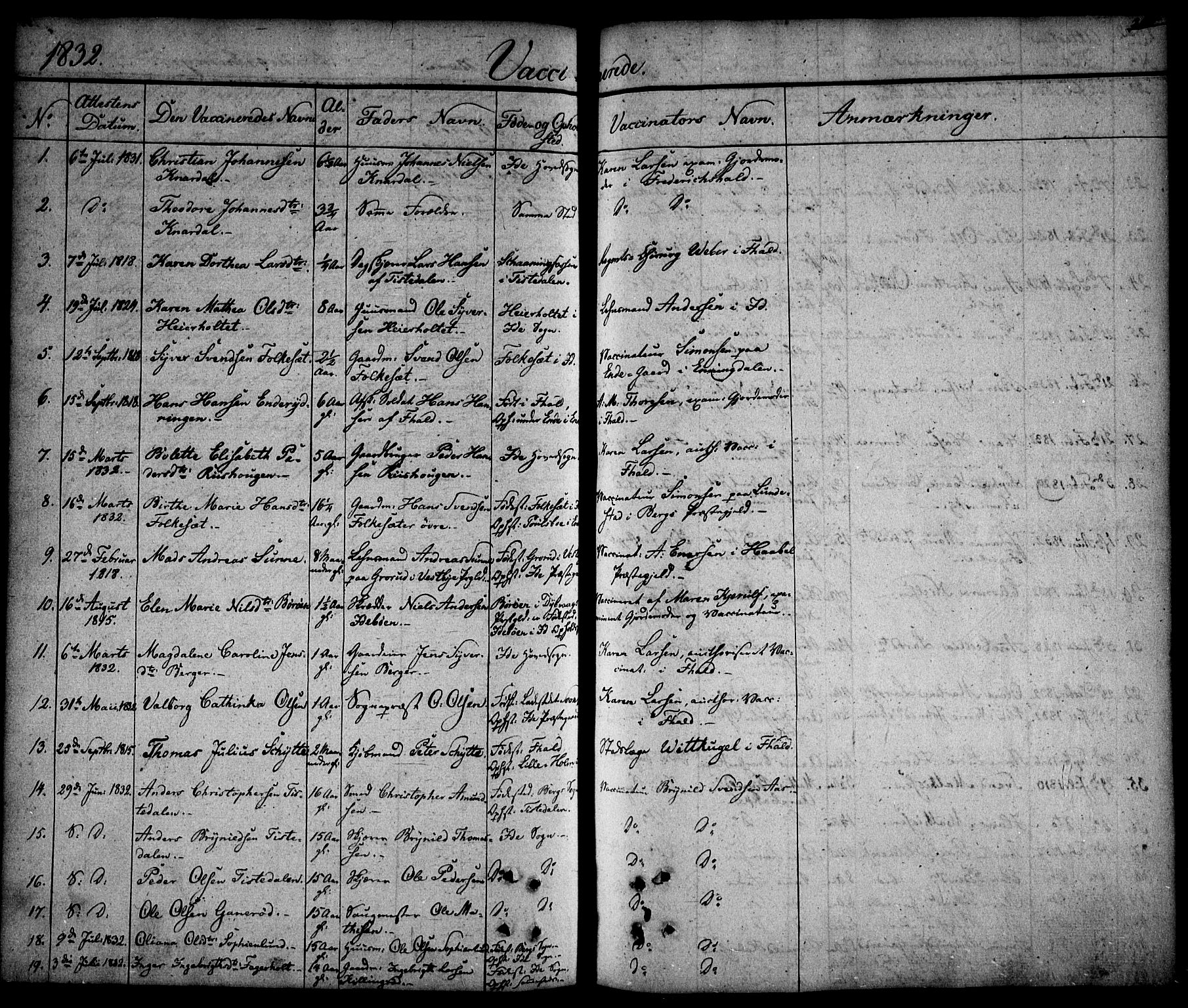 Idd prestekontor Kirkebøker, AV/SAO-A-10911/F/Fc/L0003: Parish register (official) no. III 3, 1832-1847, p. 351