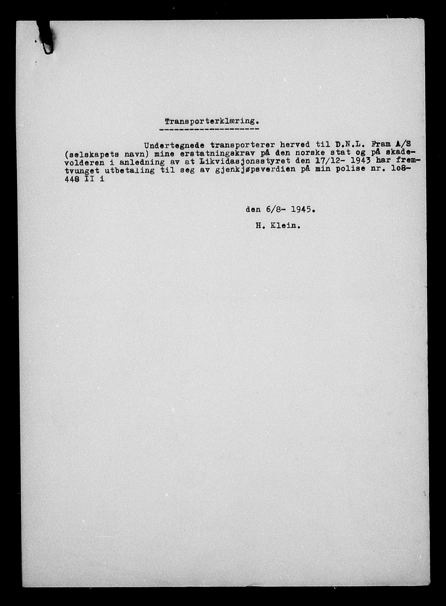 Justisdepartementet, Tilbakeføringskontoret for inndratte formuer, AV/RA-S-1564/H/Hc/Hca/L0900: --, 1945-1947, p. 354