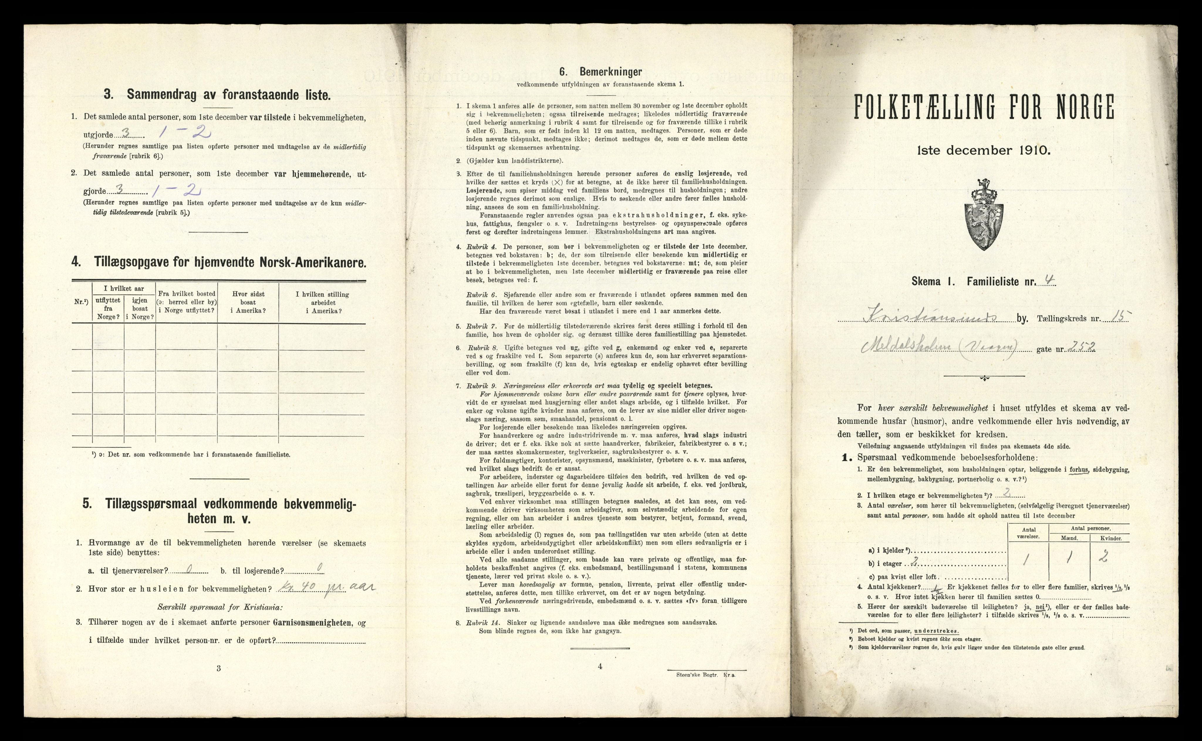 RA, 1910 census for Kristiansund, 1910, p. 4659