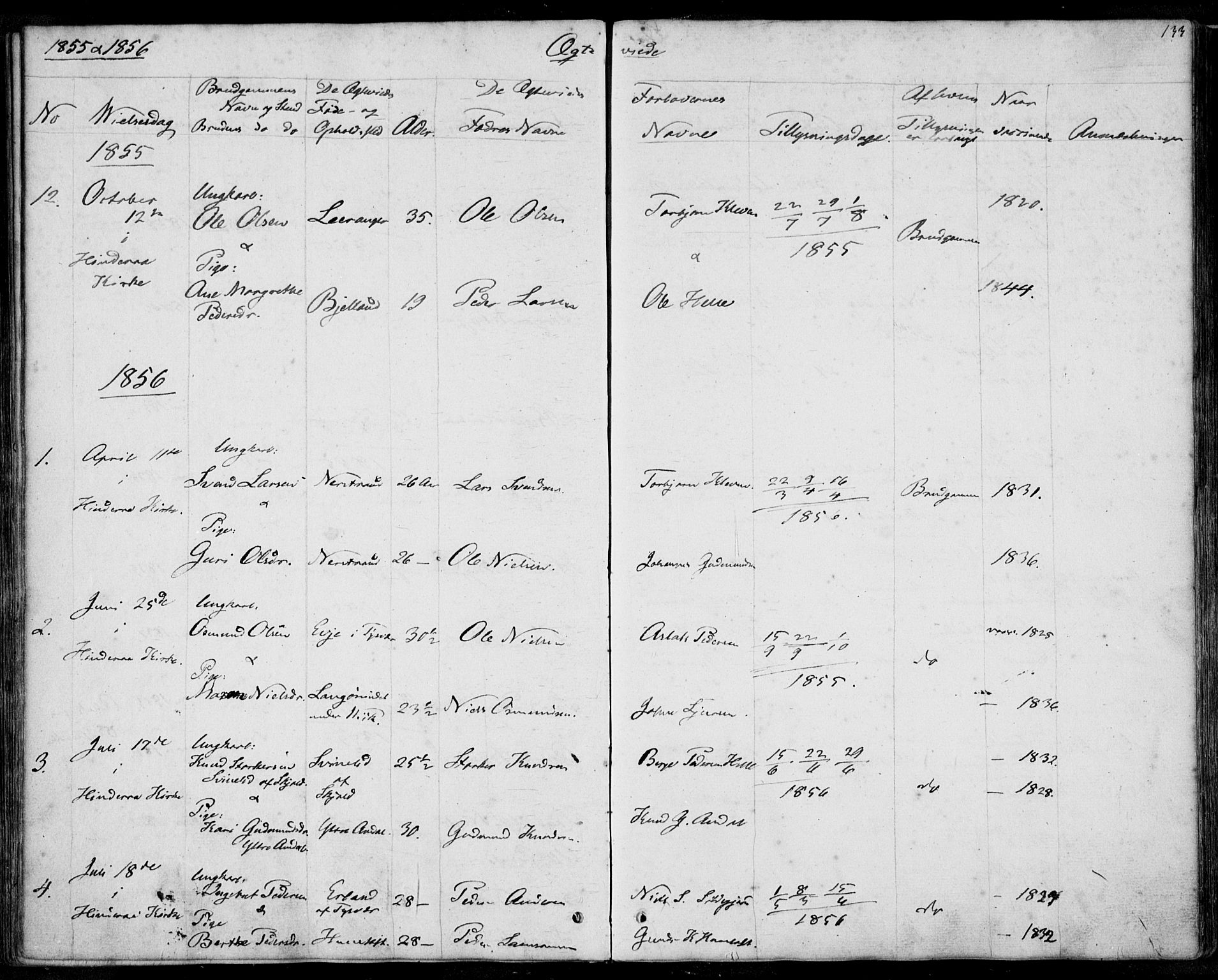 Nedstrand sokneprestkontor, SAST/A-101841/01/IV: Parish register (official) no. A 8, 1839-1860, p. 133