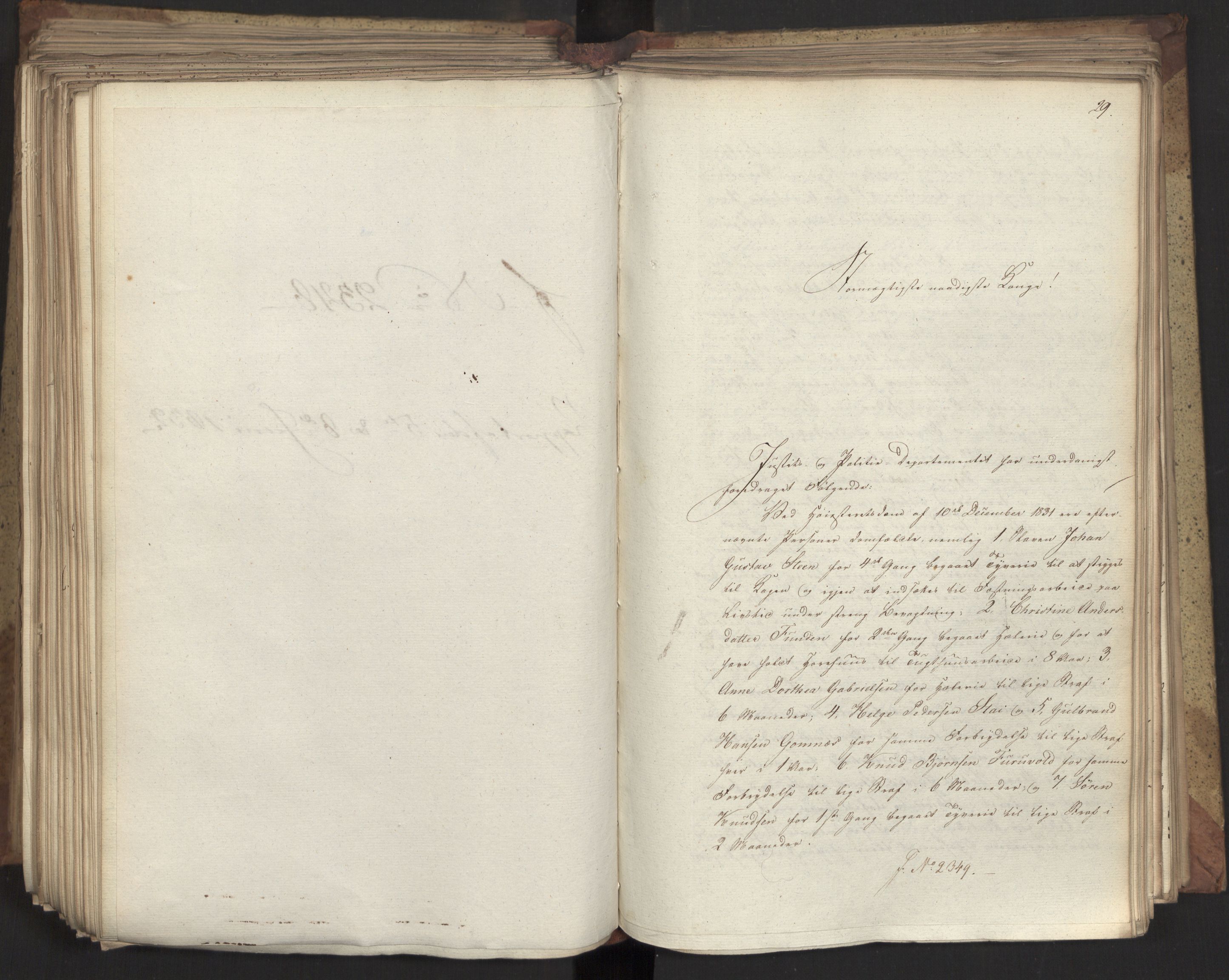 Statsrådsavdelingen i Stockholm, AV/RA-S-1003/D/Da/L0078: Regjeringsinnstillinger nr. 2260-2399, 1832, p. 332