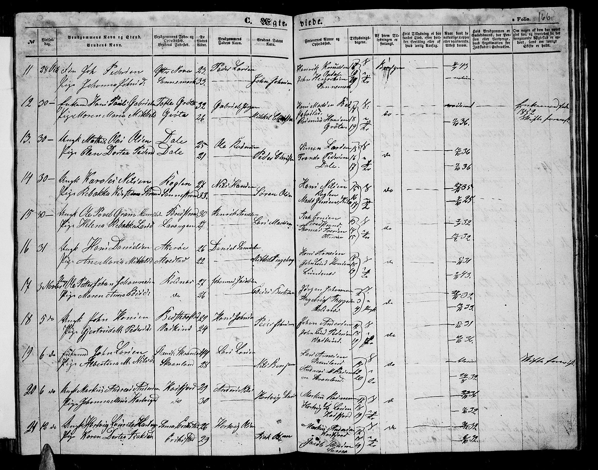 Trondenes sokneprestkontor, AV/SATØ-S-1319/H/Hb/L0007klokker: Parish register (copy) no. 7, 1855-1862, p. 166