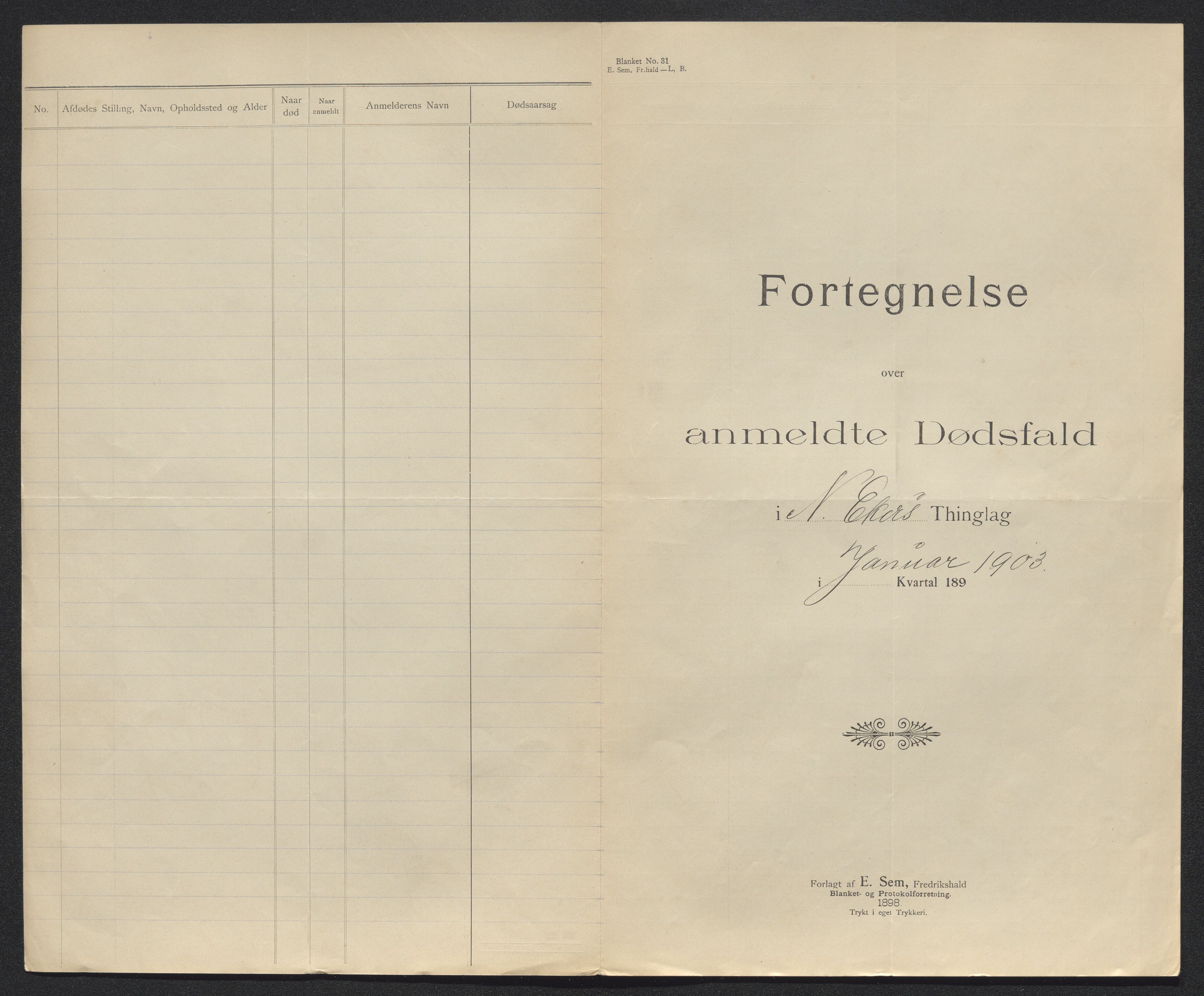 Eiker, Modum og Sigdal sorenskriveri, SAKO/A-123/H/Ha/Hab/L0030: Dødsfallsmeldinger, 1903-1905, p. 100