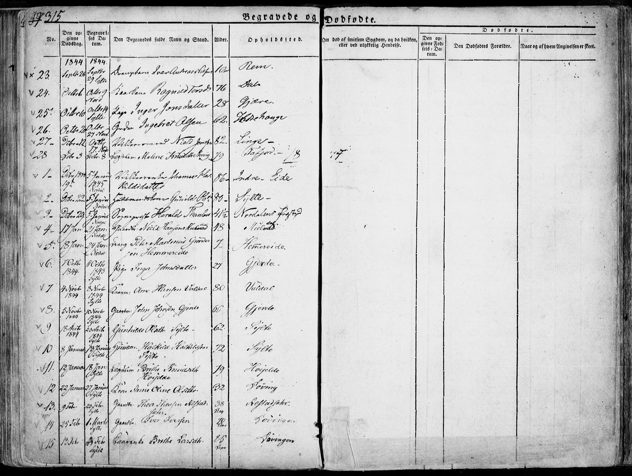 Ministerialprotokoller, klokkerbøker og fødselsregistre - Møre og Romsdal, AV/SAT-A-1454/519/L0248: Parish register (official) no. 519A07, 1829-1860, p. 315