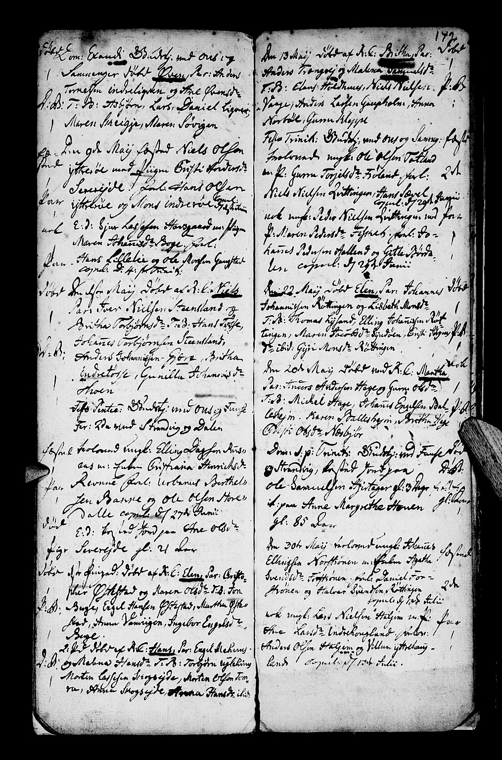 Os sokneprestembete, AV/SAB-A-99929: Parish register (official) no. A 10, 1779-1788, p. 142