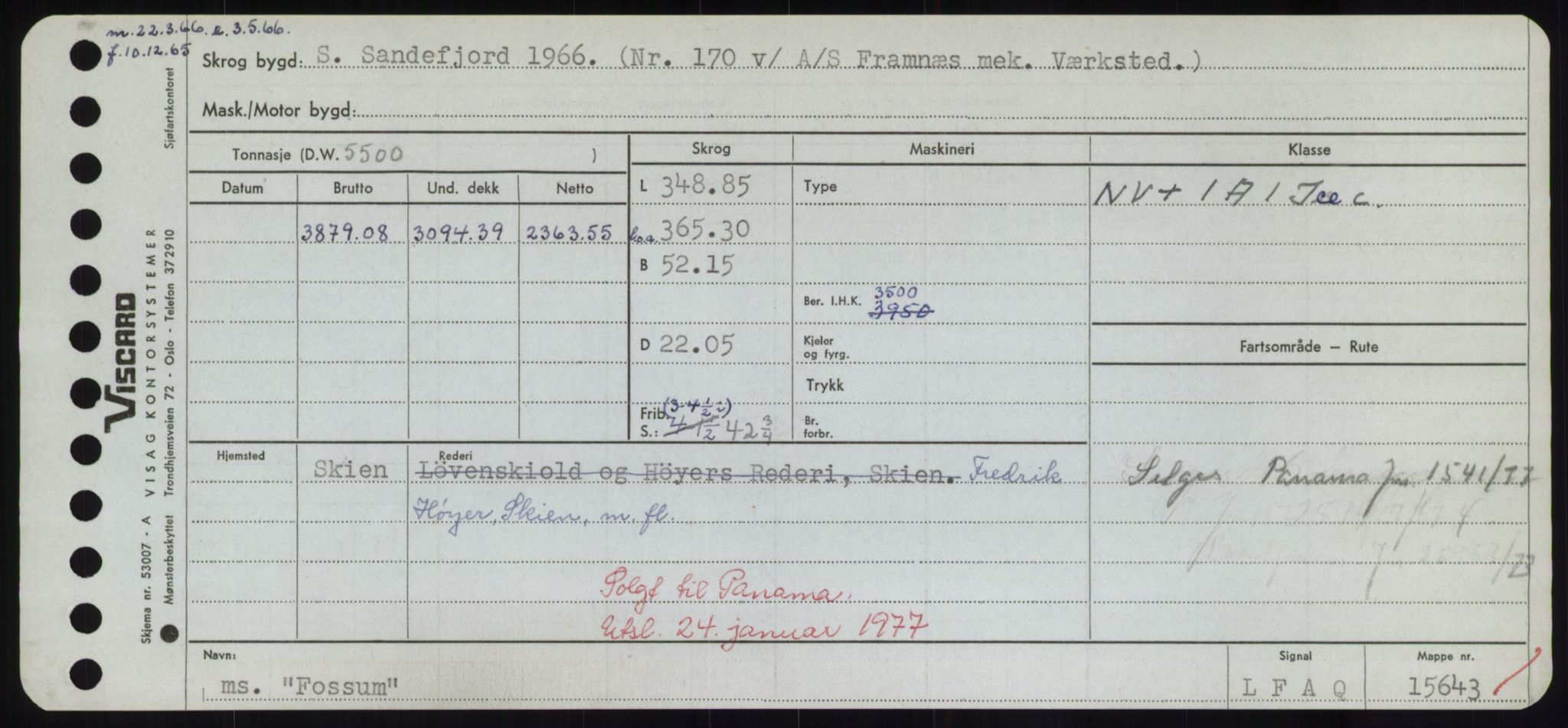 Sjøfartsdirektoratet med forløpere, Skipsmålingen, RA/S-1627/H/Hd/L0011: Fartøy, Fla-Får, p. 233