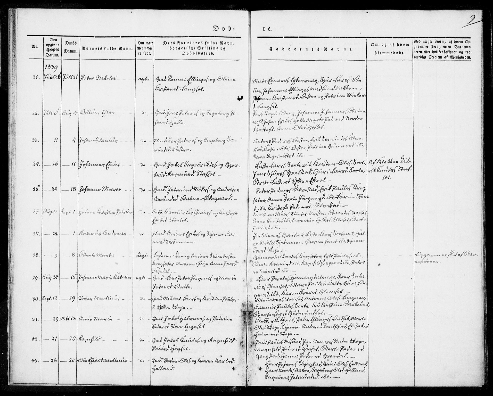 Ministerialprotokoller, klokkerbøker og fødselsregistre - Møre og Romsdal, AV/SAT-A-1454/524/L0352: Parish register (official) no. 524A04, 1838-1847, p. 9