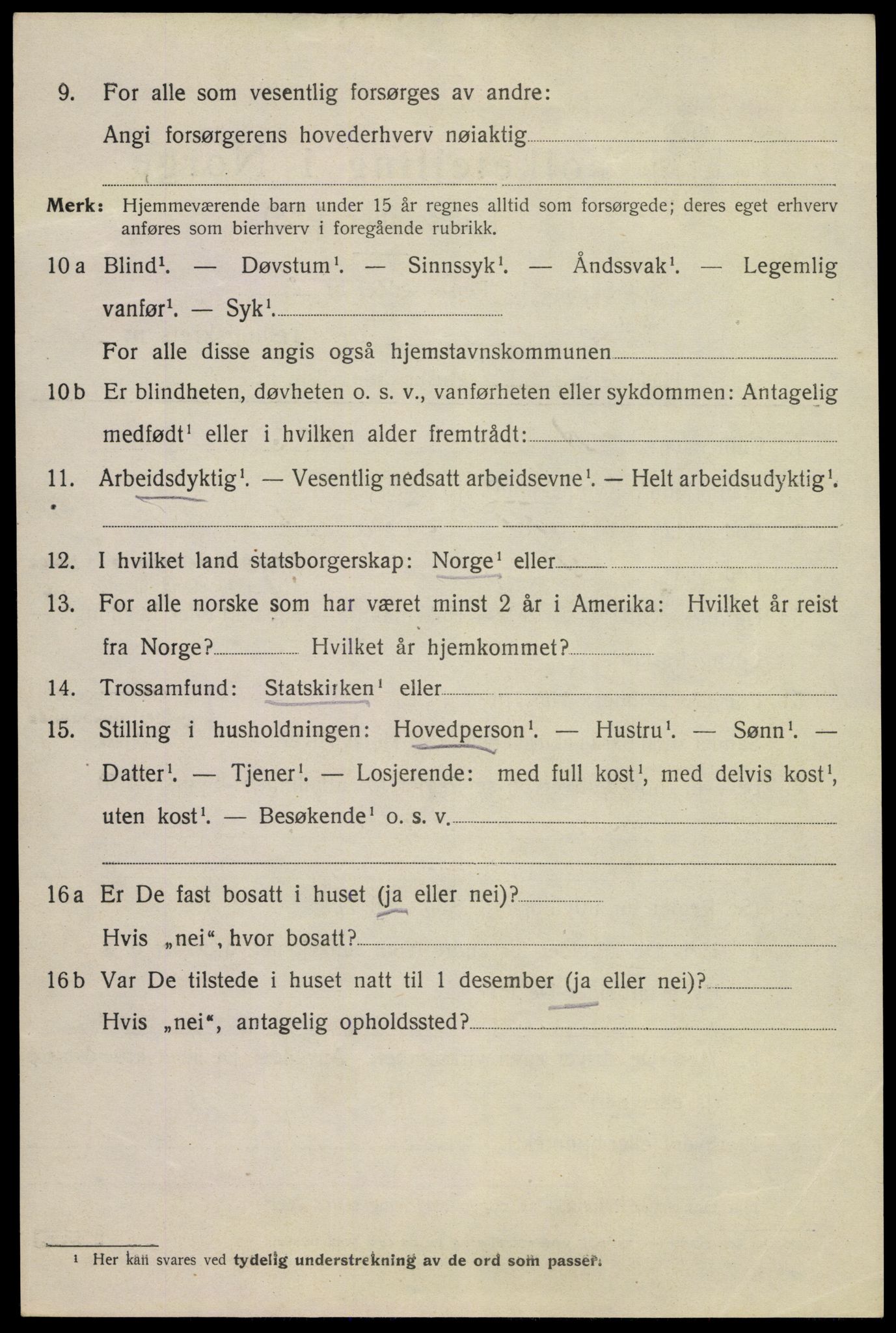 SAKO, 1920 census for Kragerø, 1920, p. 5296