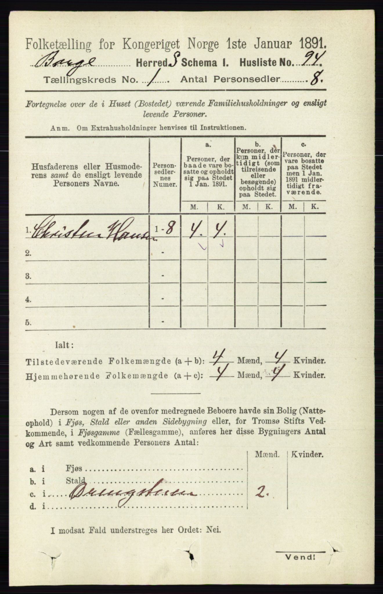 RA, 1891 census for 0113 Borge, 1891, p. 126