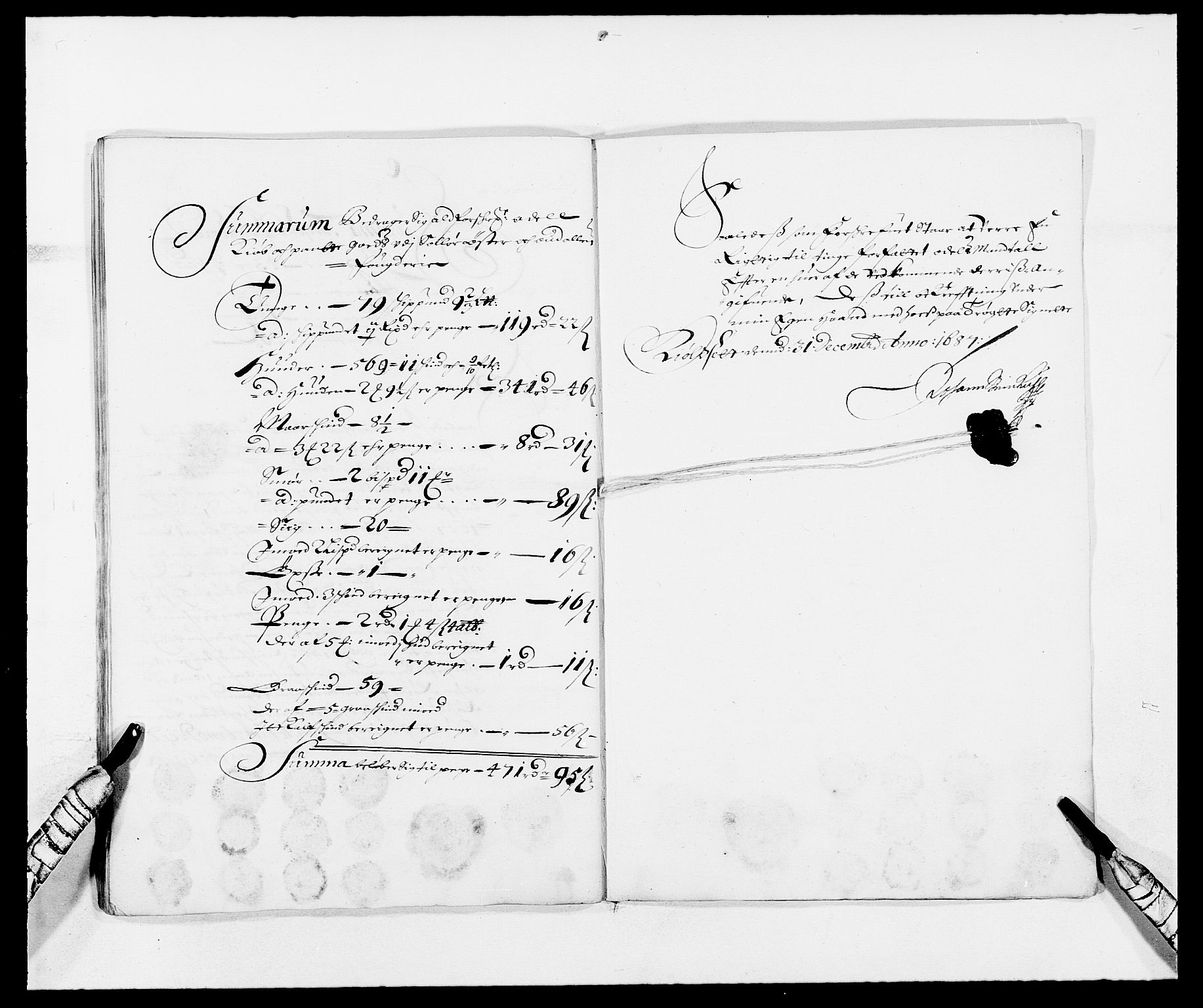 Rentekammeret inntil 1814, Reviderte regnskaper, Fogderegnskap, RA/EA-4092/R13/L0824: Fogderegnskap Solør, Odal og Østerdal, 1687, p. 215