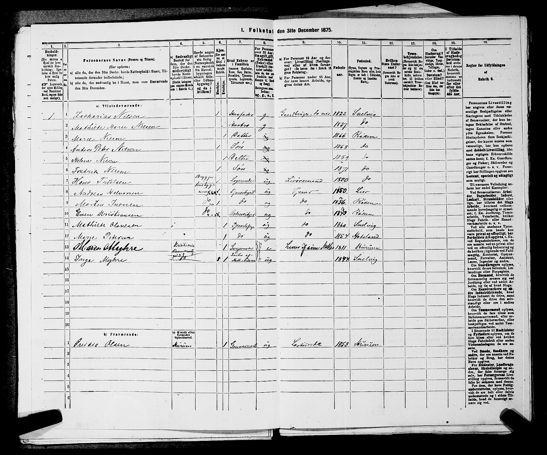 SAKO, 1875 census for 0627P Røyken, 1875, p. 78