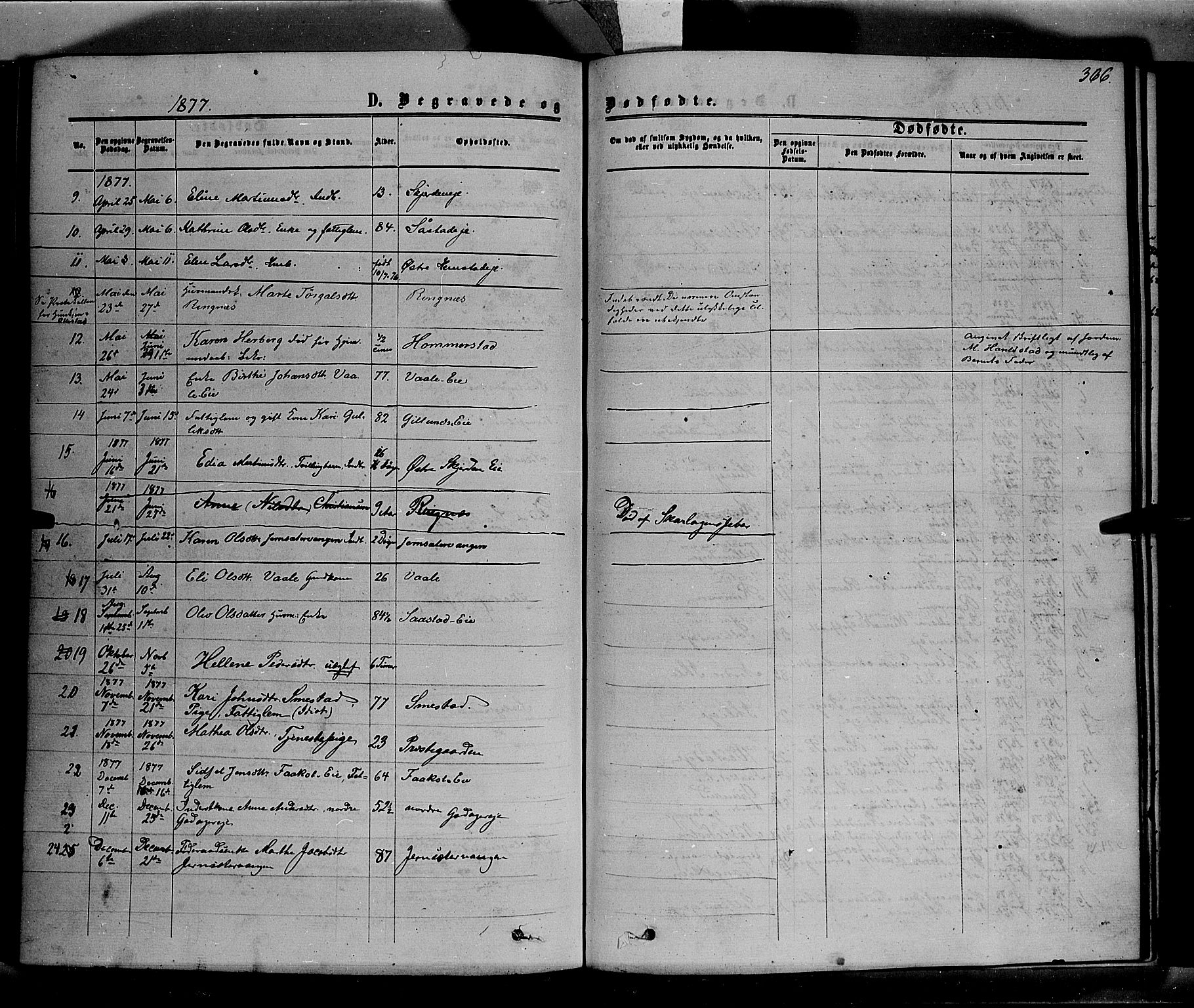 Stange prestekontor, SAH/PREST-002/K/L0013: Parish register (official) no. 13, 1862-1879, p. 366