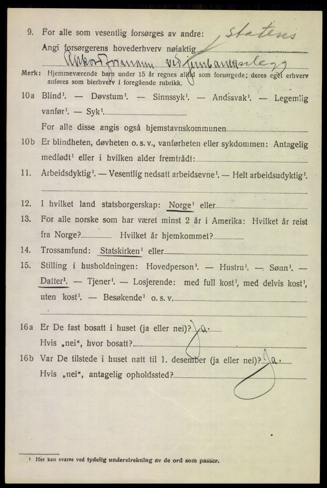 SAH, 1920 census for Lunner, 1920, p. 3560