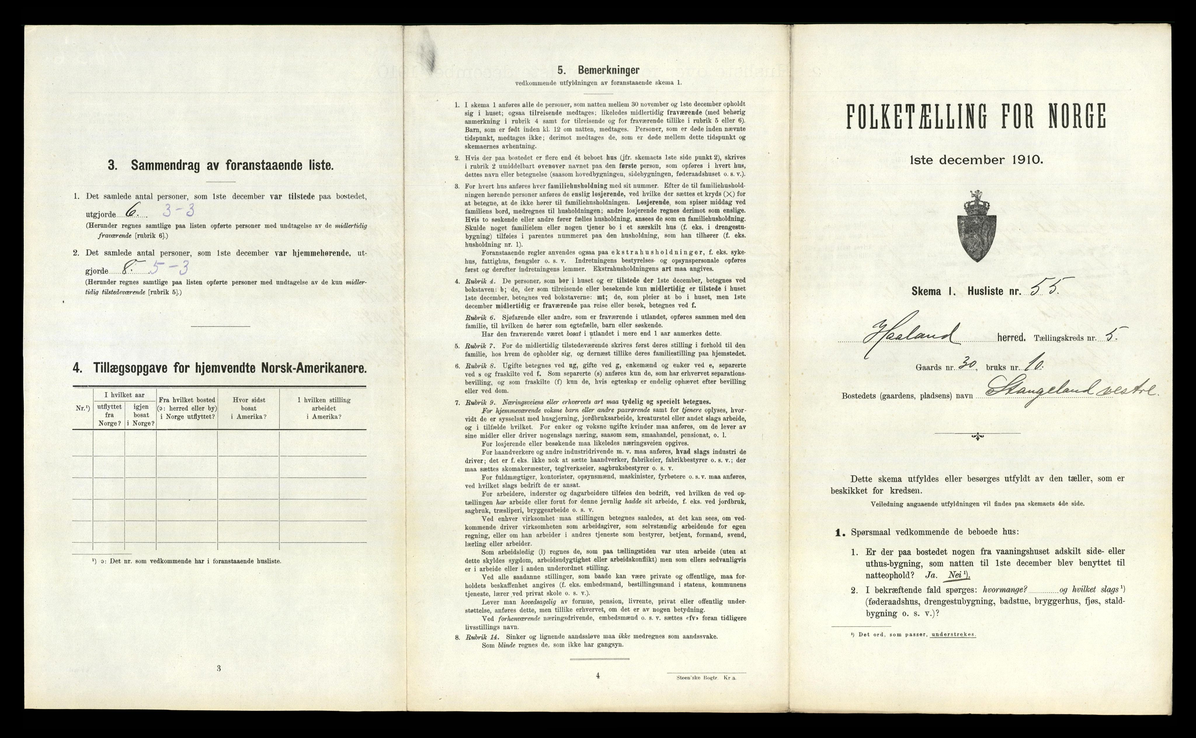 RA, 1910 census for Håland, 1910, p. 899