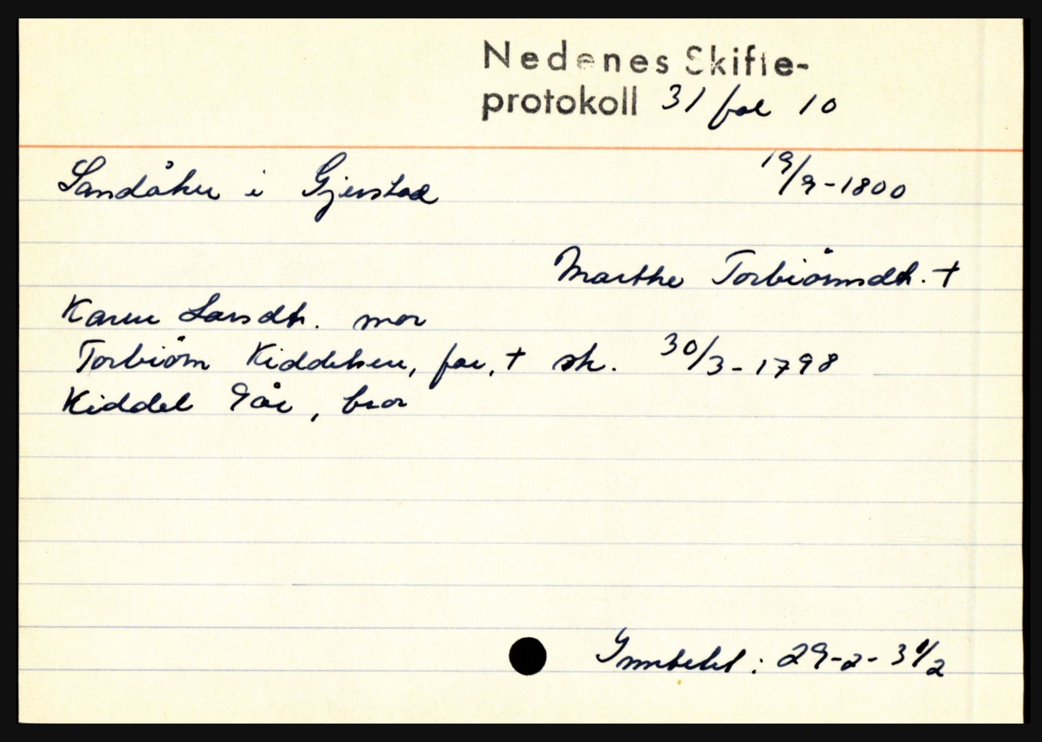 Nedenes sorenskriveri før 1824, AV/SAK-1221-0007/H, p. 26045