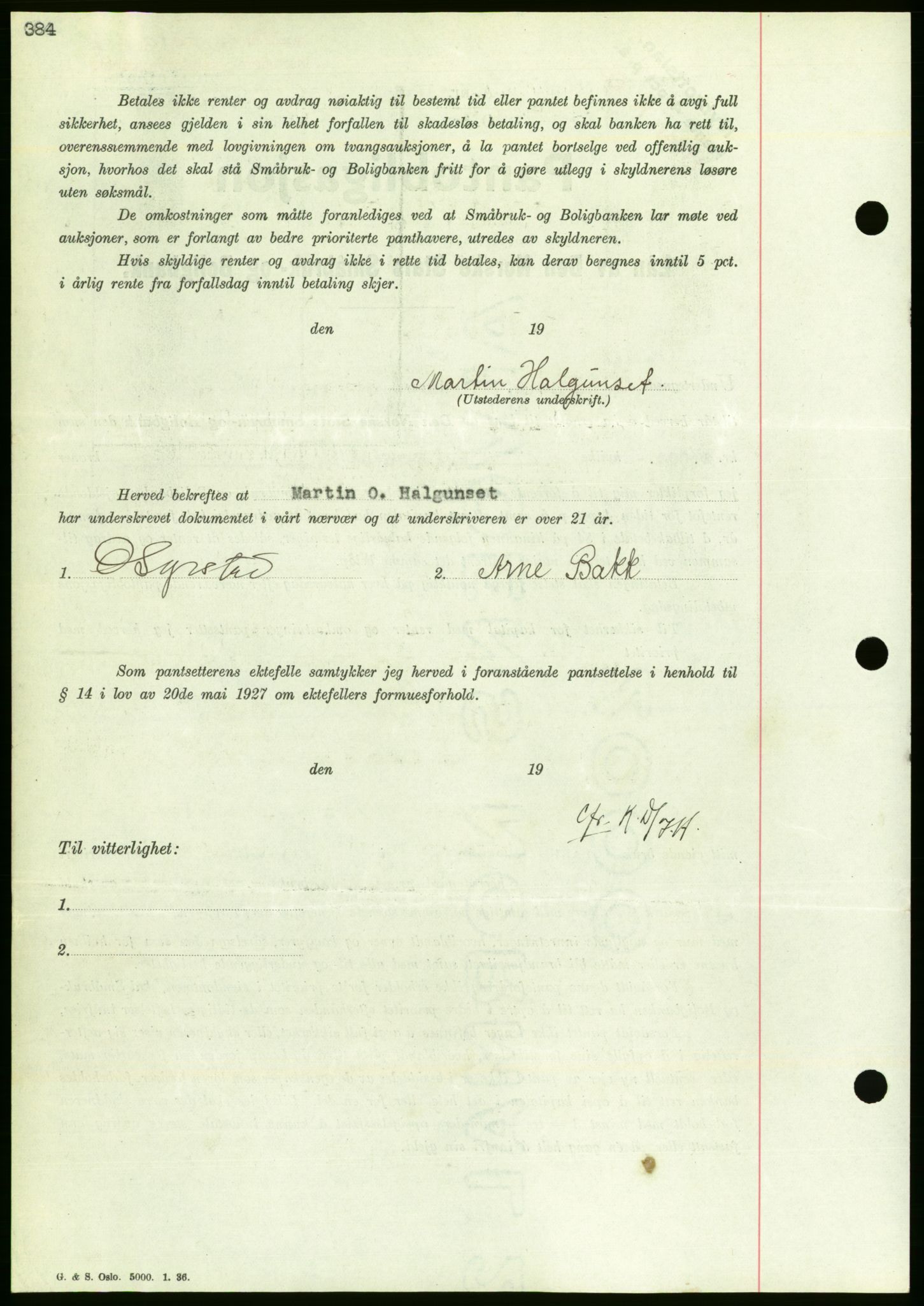 Nordmøre sorenskriveri, AV/SAT-A-4132/1/2/2Ca/L0091: Mortgage book no. B81, 1937-1937, Diary no: : 1405/1937