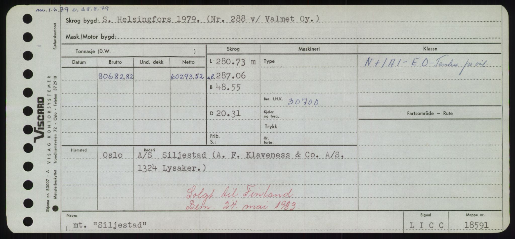 Sjøfartsdirektoratet med forløpere, Skipsmålingen, AV/RA-S-1627/H/Hd/L0033: Fartøy, Sevi-Sjø, p. 147