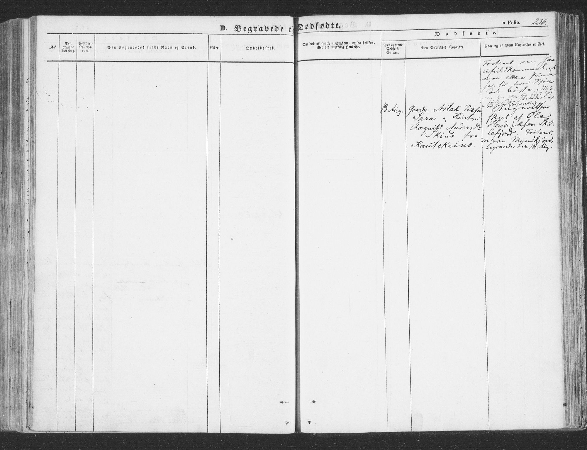 Talvik sokneprestkontor, SATØ/S-1337/H/Ha/L0010kirke: Parish register (official) no. 10, 1852-1864, p. 236