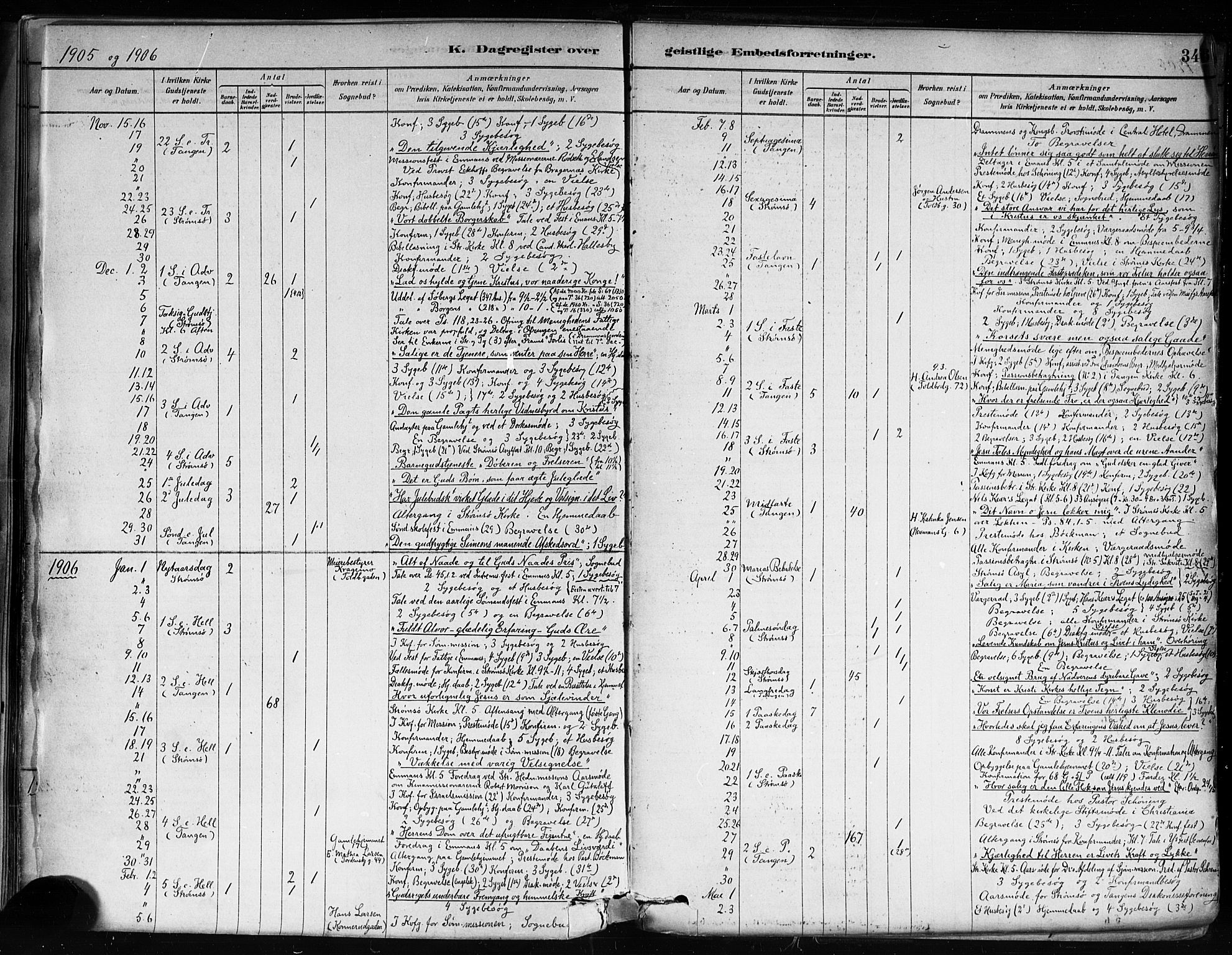 Strømsø kirkebøker, AV/SAKO-A-246/F/Fa/L0022: Parish register (official) no. I 22, 1879-1899, p. 346