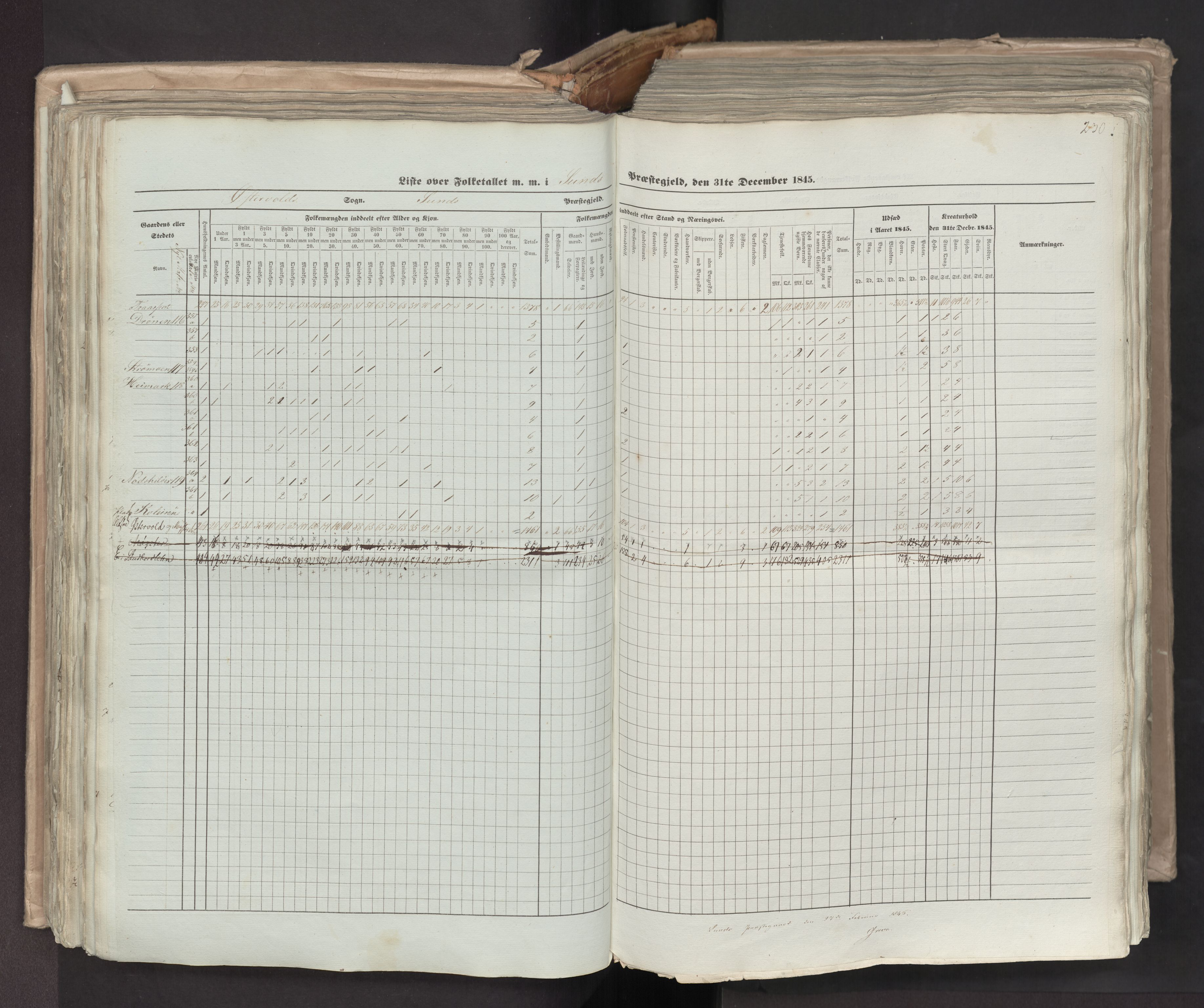 RA, Census 1845, vol. 7: Søndre Bergenhus amt og Nordre Bergenhus amt, 1845, p. 230