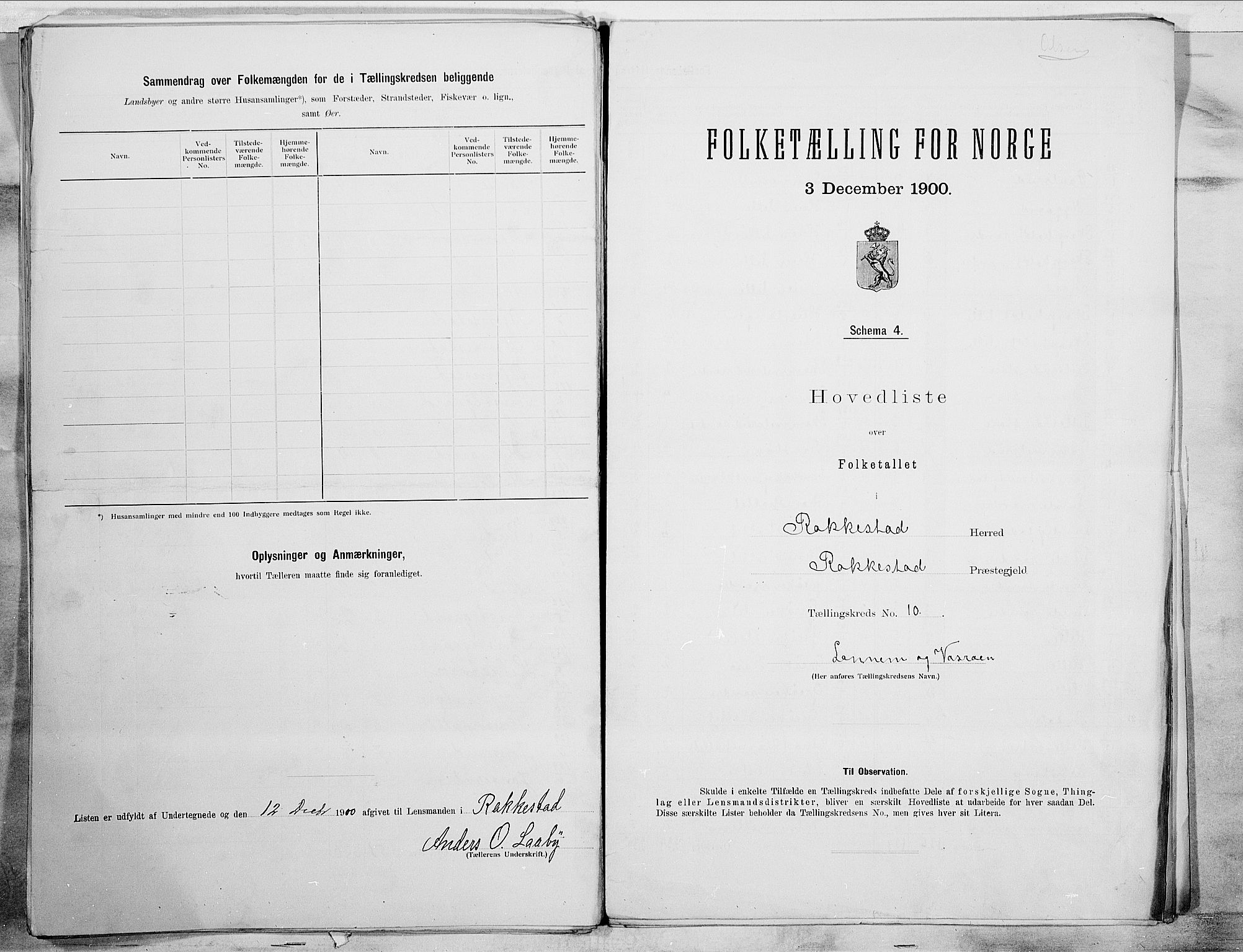 SAO, 1900 census for Rakkestad, 1900, p. 28