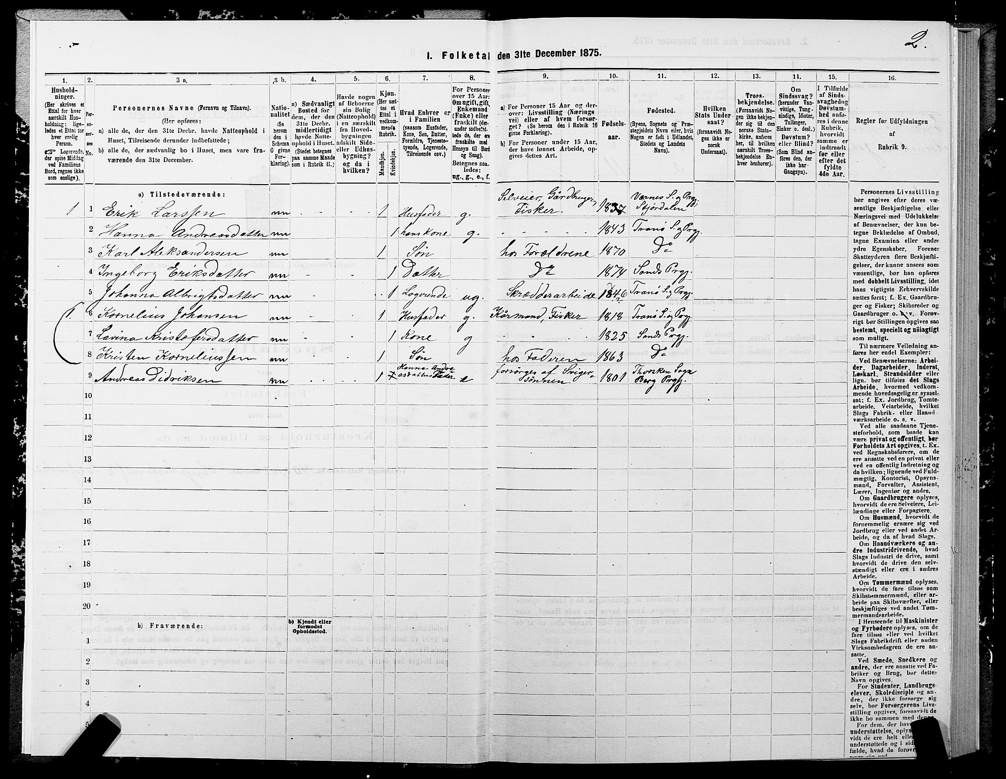 SATØ, 1875 census for 1915P Sand, 1875, p. 2002