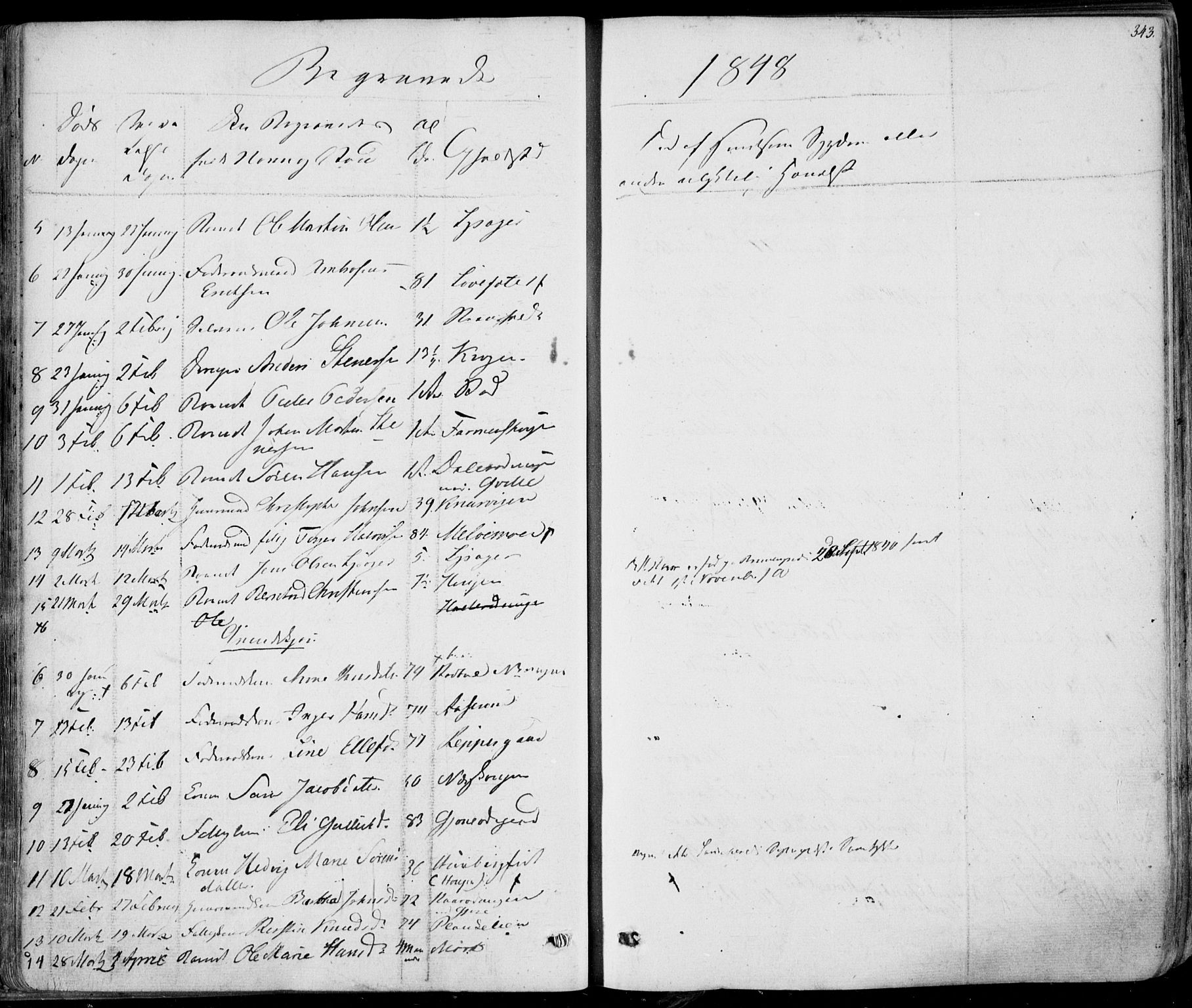 Hedrum kirkebøker, AV/SAKO-A-344/F/Fa/L0005: Parish register (official) no. I 5, 1835-1848, p. 343