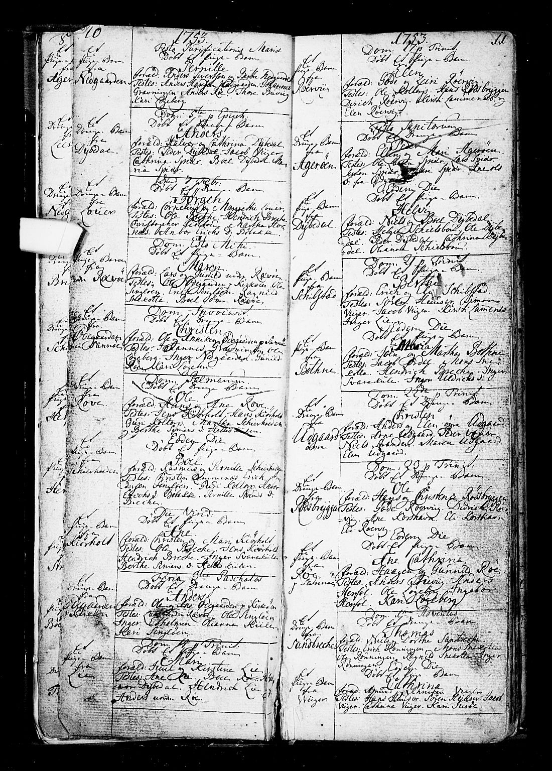 Hvaler prestekontor Kirkebøker, AV/SAO-A-2001/F/Fa/L0002: Parish register (official) no. I 2, 1749-1816, p. 10-11