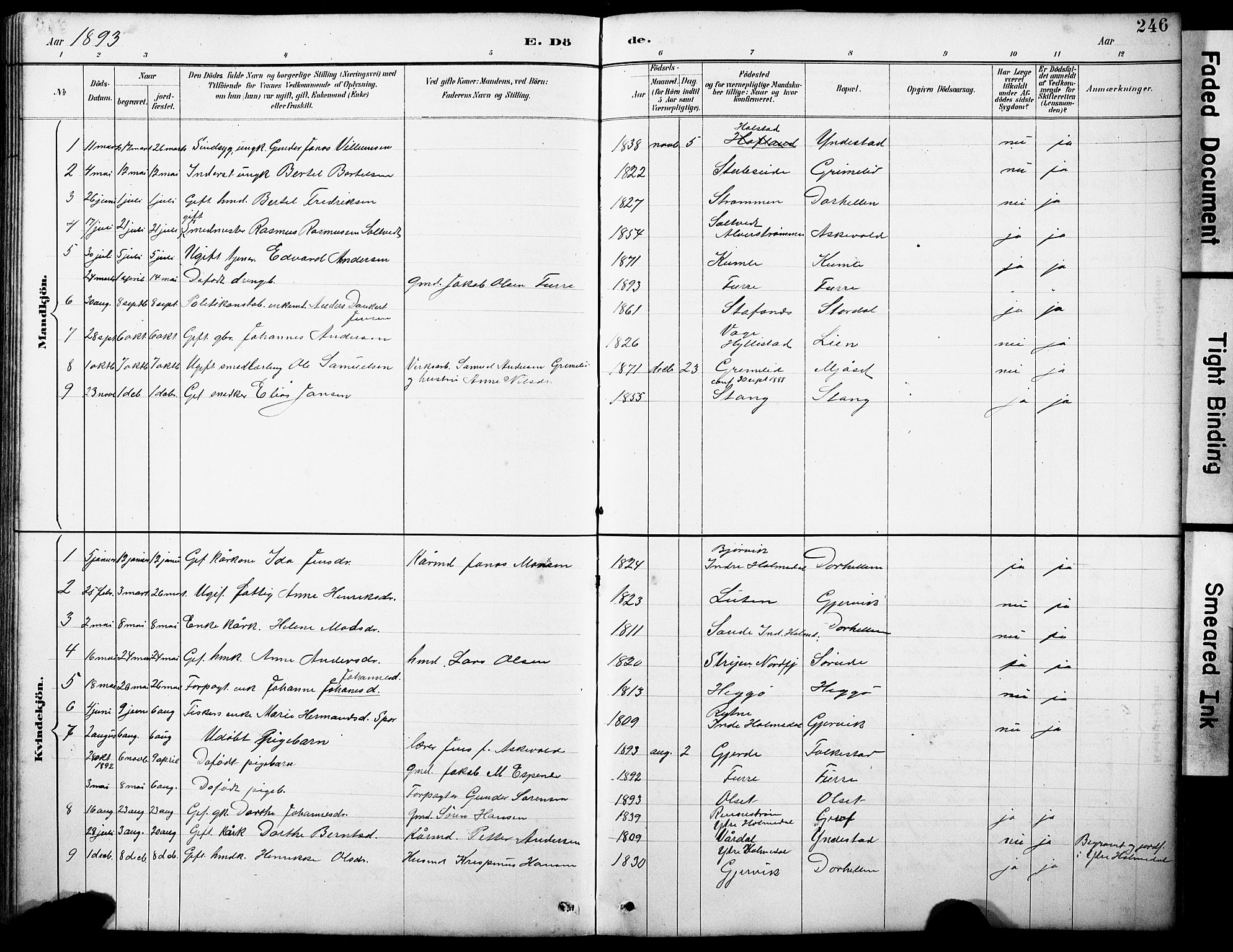 Askvoll sokneprestembete, AV/SAB-A-79501/H/Hab/Haba/L0003: Parish register (copy) no. A 3, 1886-1928, p. 246