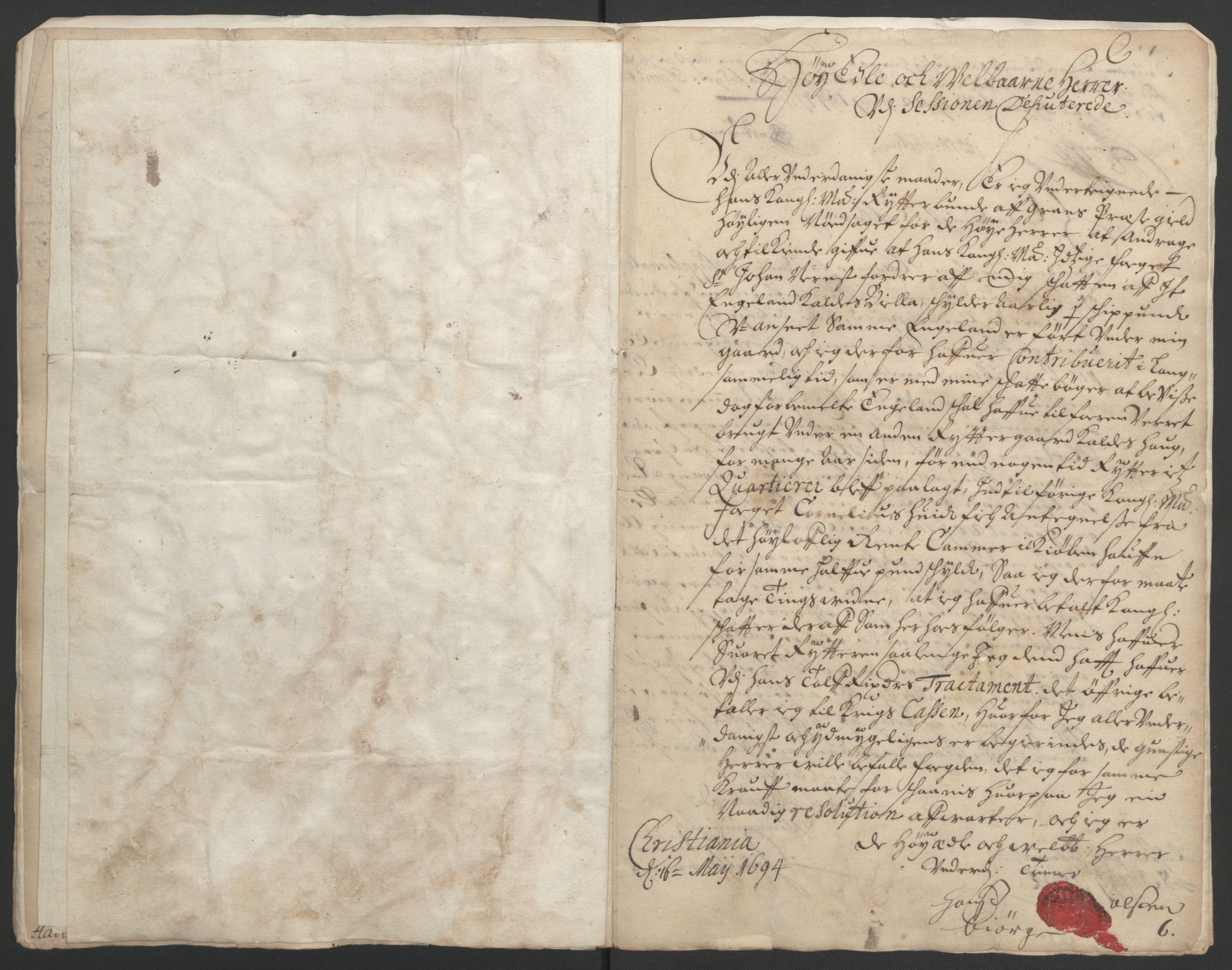 Rentekammeret inntil 1814, Reviderte regnskaper, Fogderegnskap, AV/RA-EA-4092/R18/L1292: Fogderegnskap Hadeland, Toten og Valdres, 1693-1694, p. 450