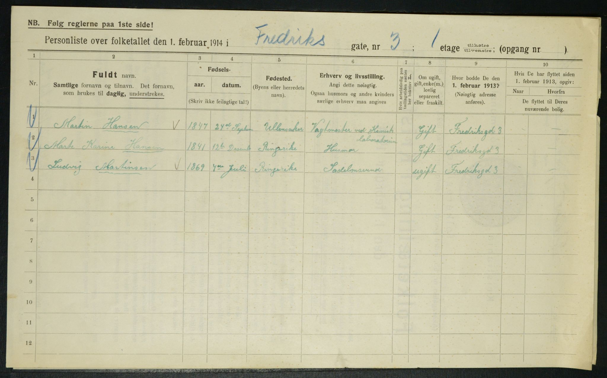 OBA, Municipal Census 1914 for Kristiania, 1914, p. 26793