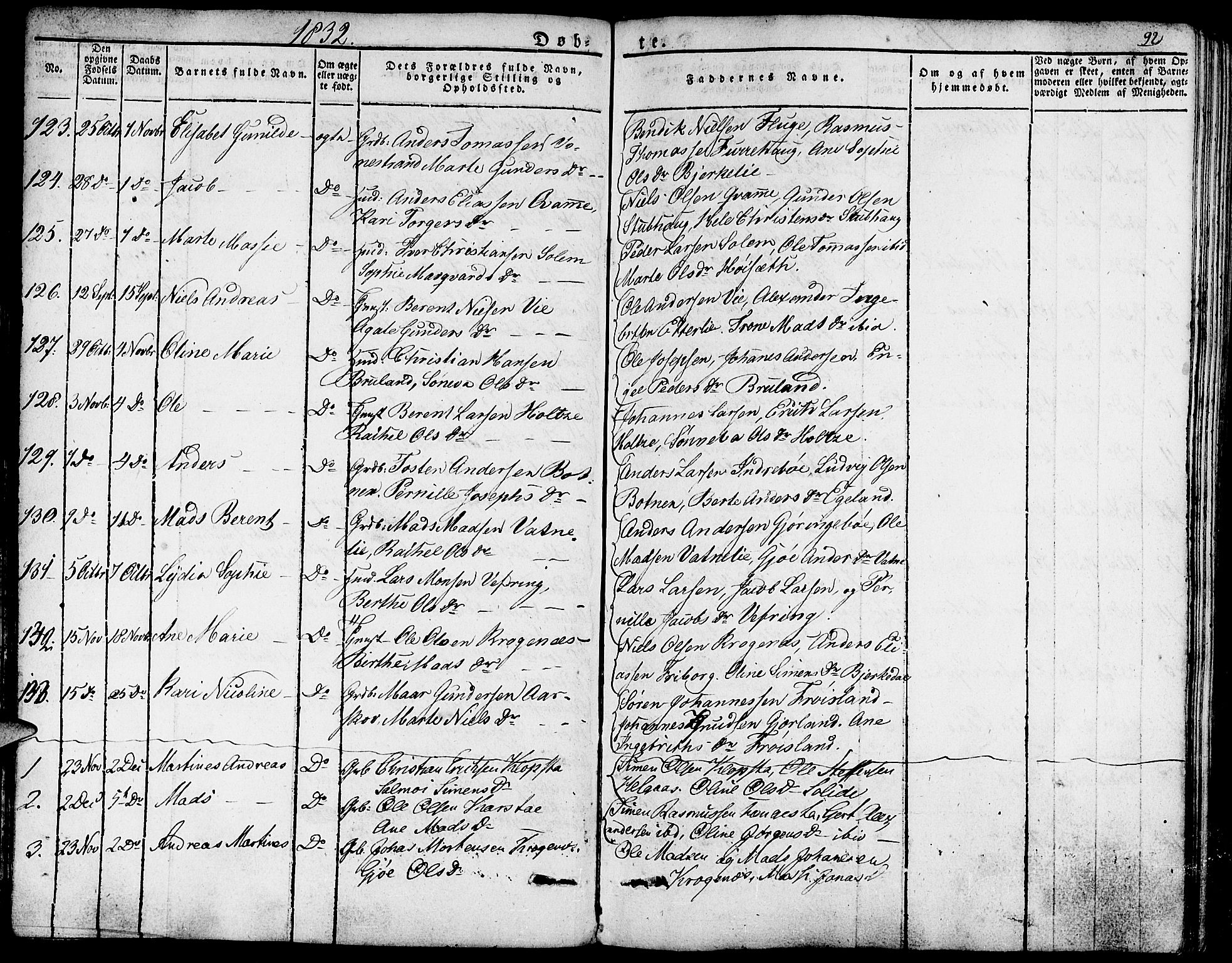 Førde sokneprestembete, AV/SAB-A-79901/H/Haa/Haaa/L0006: Parish register (official) no. A 6, 1821-1842, p. 92