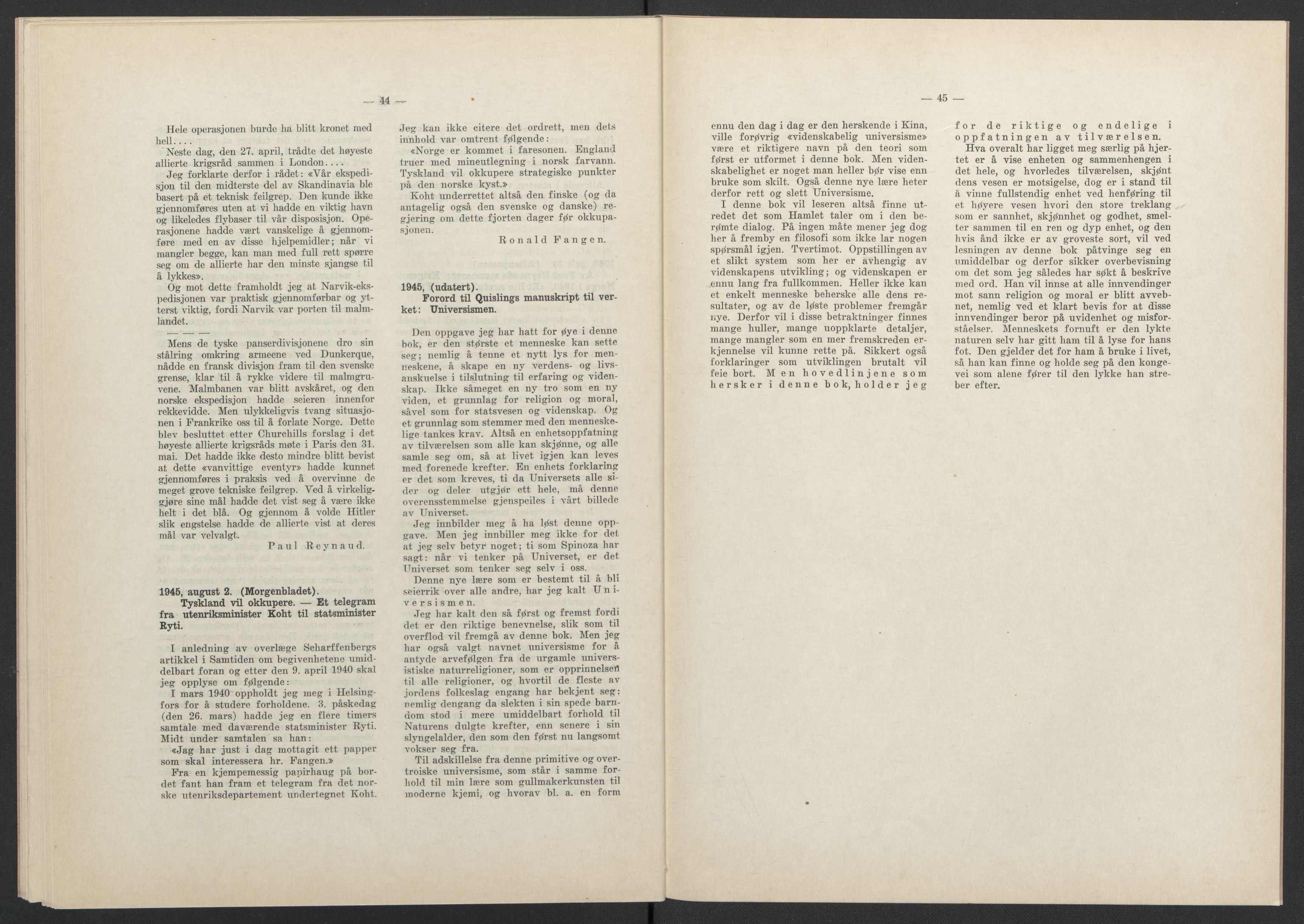 Landssvikarkivet, Oslo politikammer, AV/RA-S-3138-01/D/Da/L0003: Dnr. 29, 1945, p. 3170