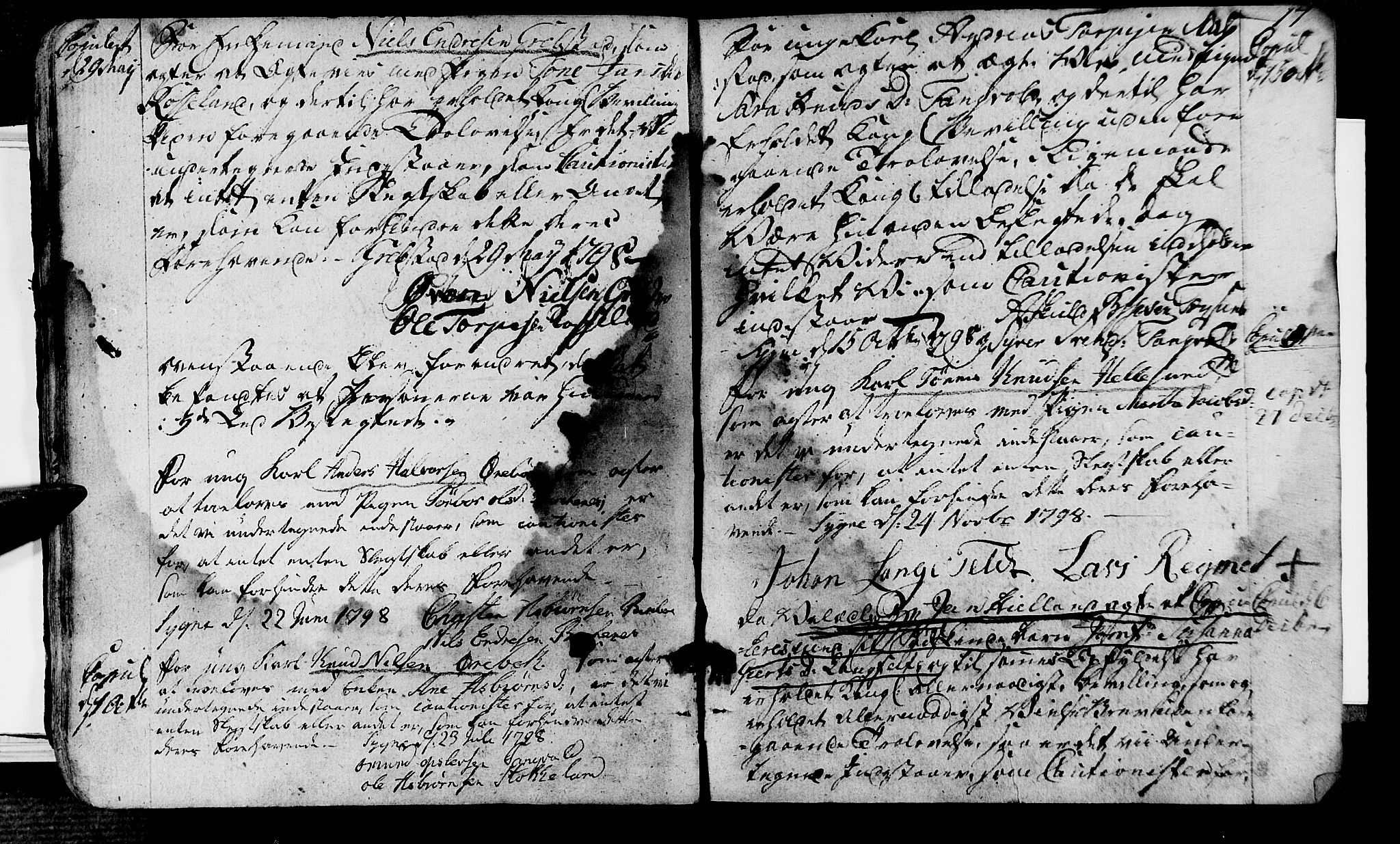 Søgne sokneprestkontor, SAK/1111-0037/F/Fa/Fab/L0007: Parish register (official) no. A 7, 1791-1851, p. 17