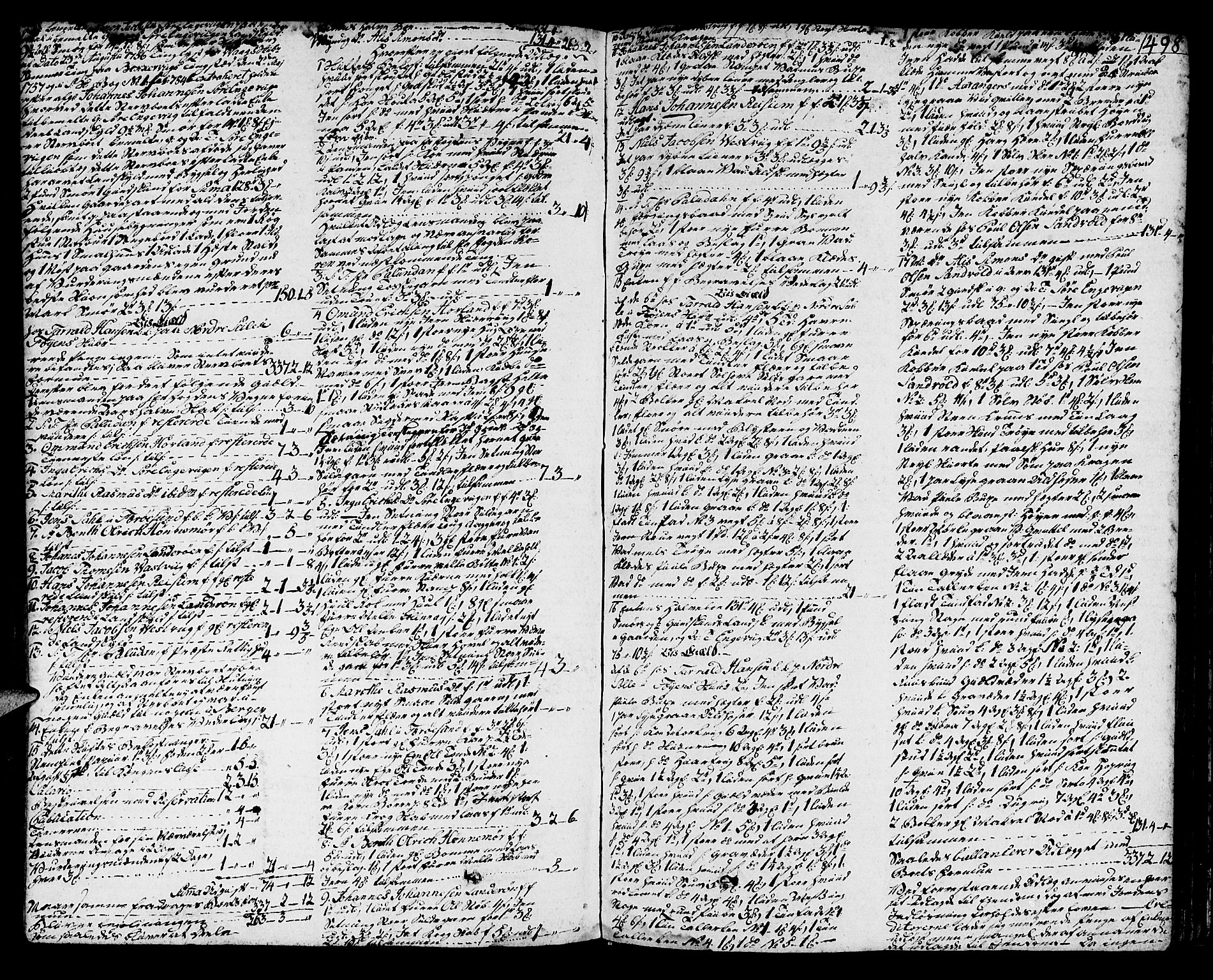 Sunnhordland sorenskrivar, SAB/A-2401/1/H/Ha/Haa/L0010: Skifteprotokollar. Register i protokoll. Fol. 565-ut, 1790-1792, p. 497b-498a