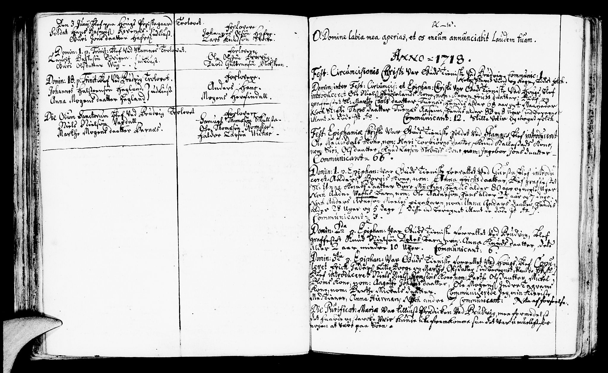 Haus sokneprestembete, AV/SAB-A-75601/H/Haa: Parish register (official) no. A 3, 1713-1722