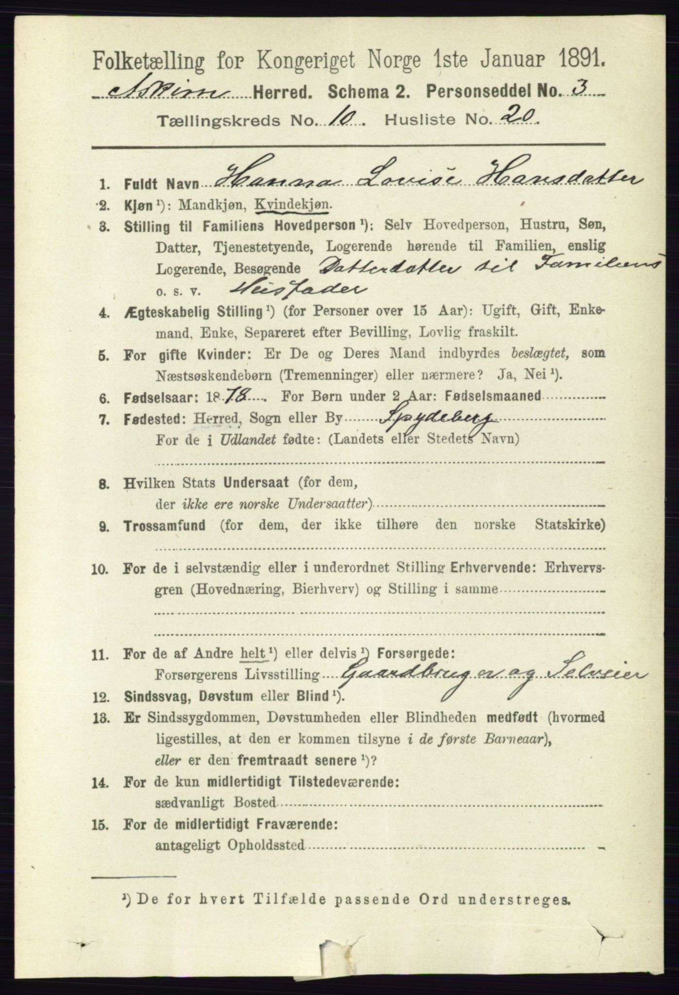 RA, 1891 census for 0124 Askim, 1891, p. 1706