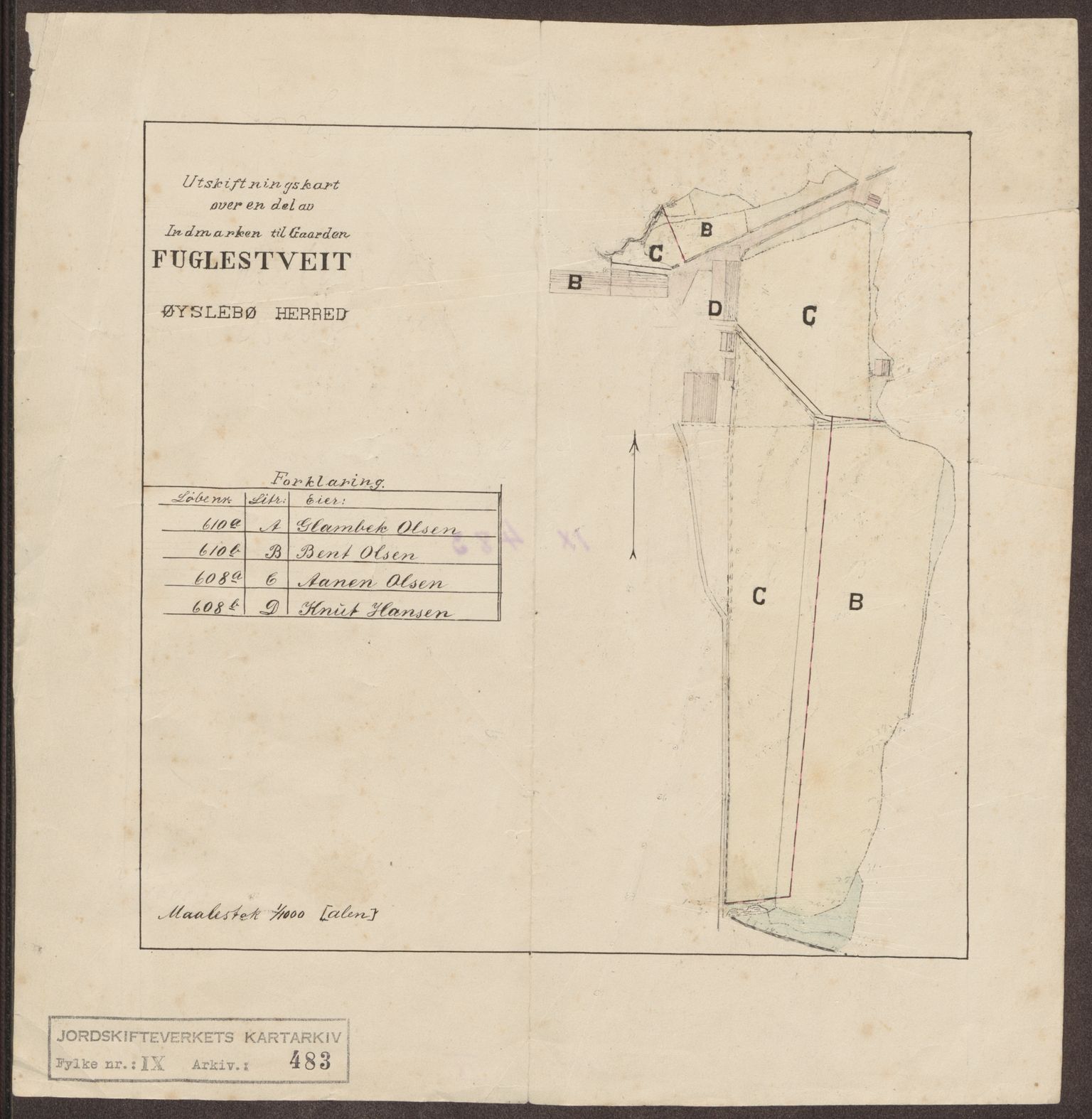 Jordskifteverkets kartarkiv, RA/S-3929/T, 1859-1988, p. 543