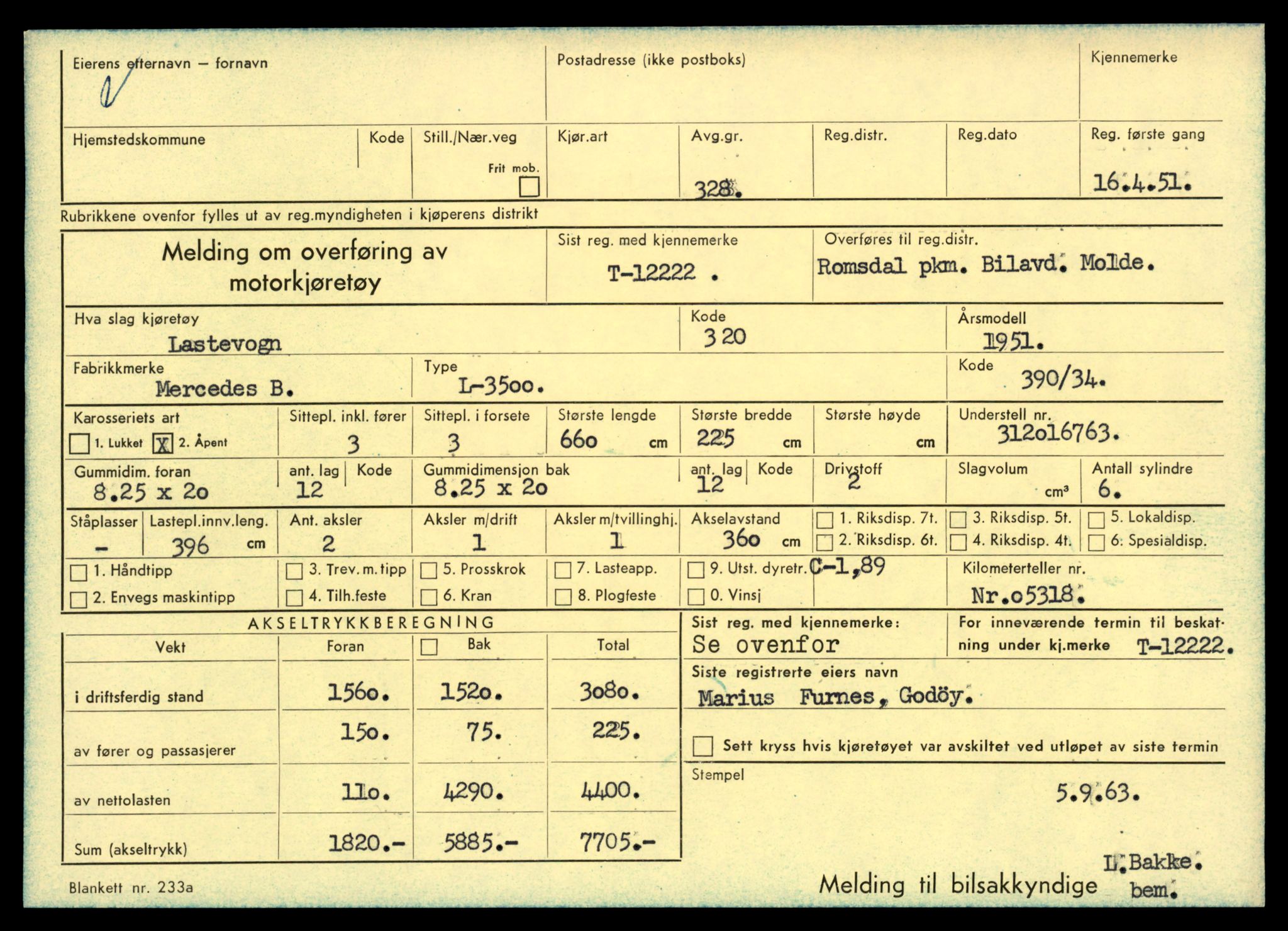 Møre og Romsdal vegkontor - Ålesund trafikkstasjon, AV/SAT-A-4099/F/Fe/L0033: Registreringskort for kjøretøy T 12151 - T 12474, 1927-1998, p. 1869