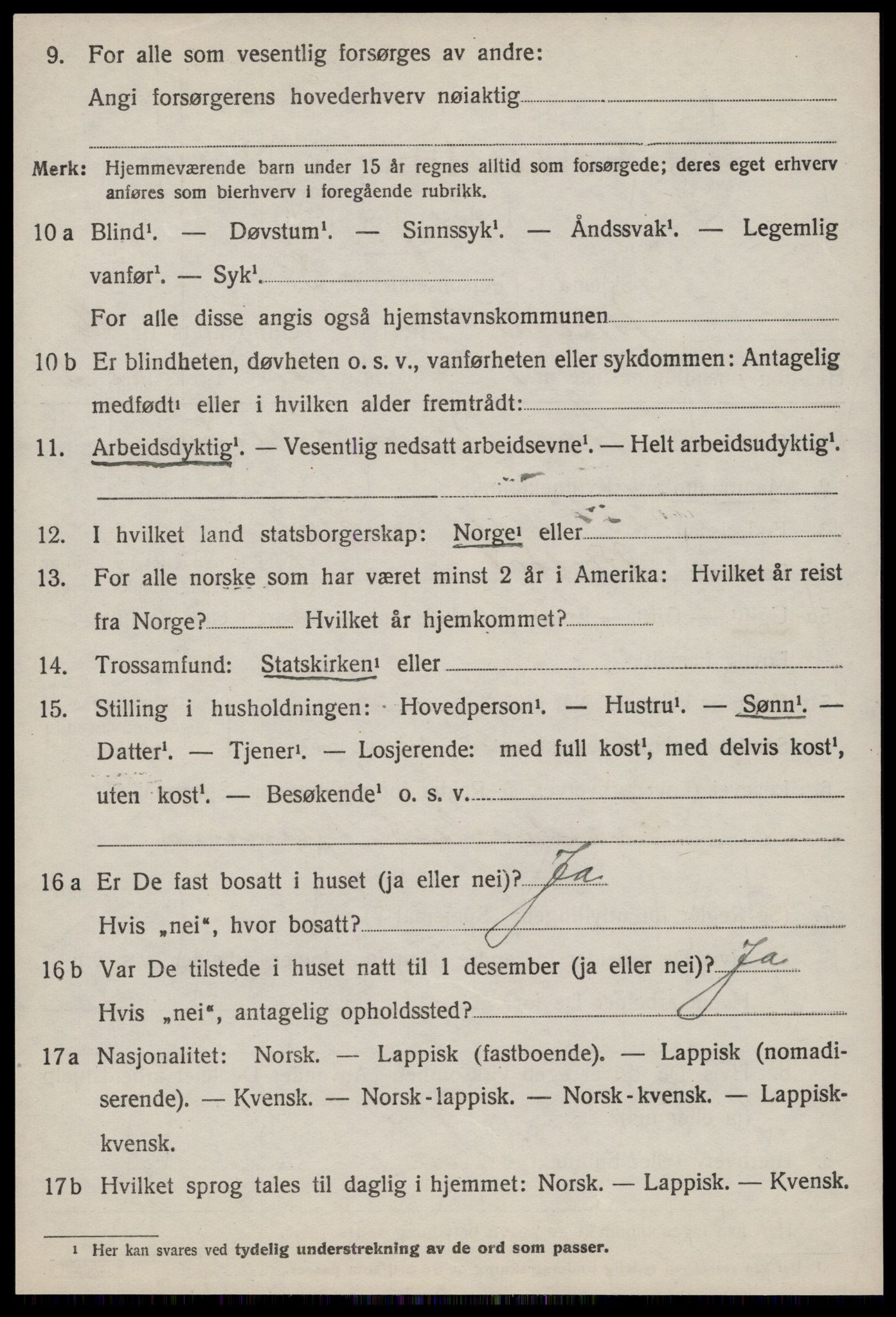 SAT, 1920 census for Meldal, 1920, p. 10834