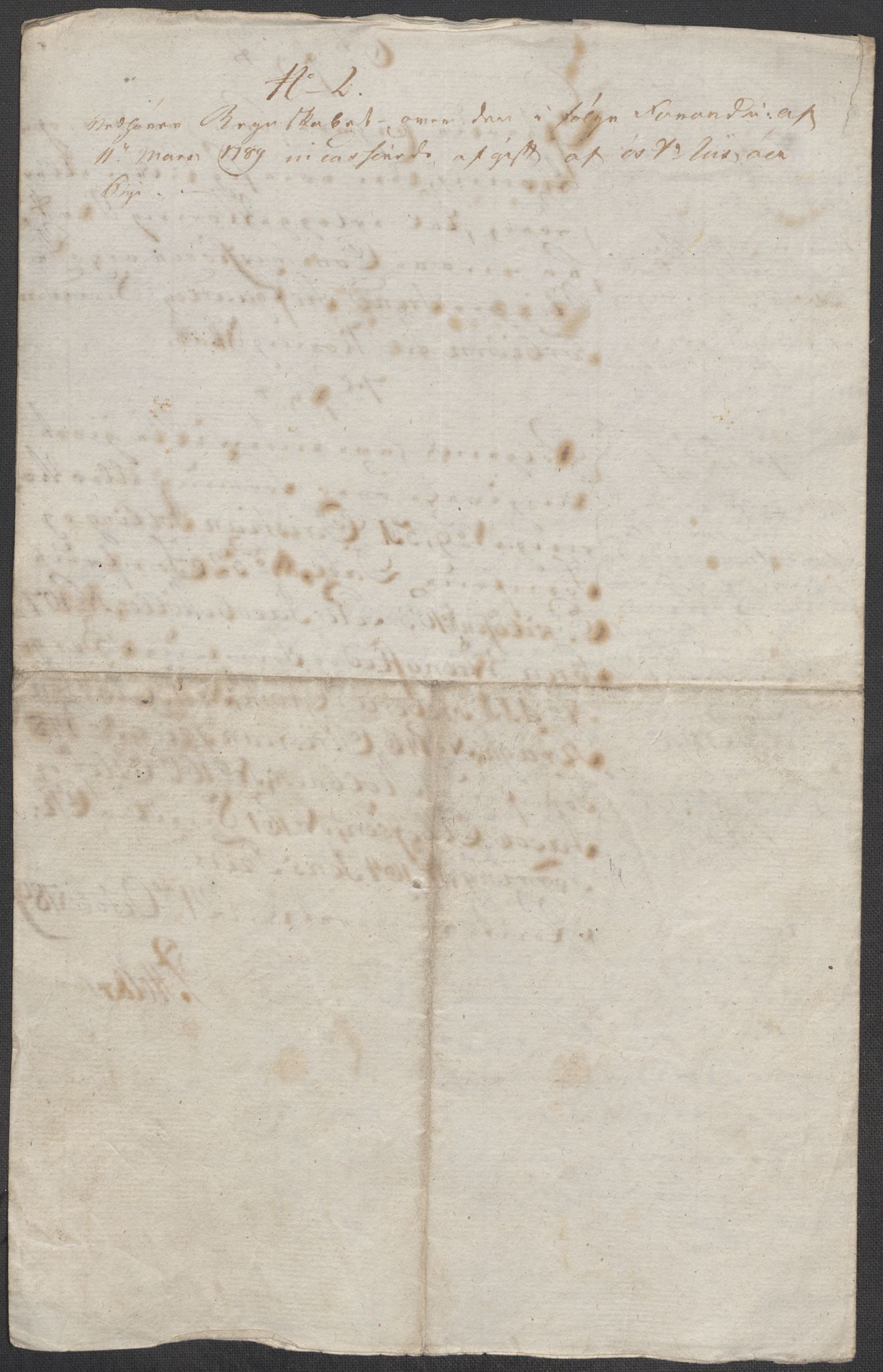 Rentekammeret inntil 1814, Reviderte regnskaper, Mindre regnskaper, AV/RA-EA-4068/Rf/Rfe/L0038: (Øster) Risør, Romsdal fogderi, 1789, p. 13