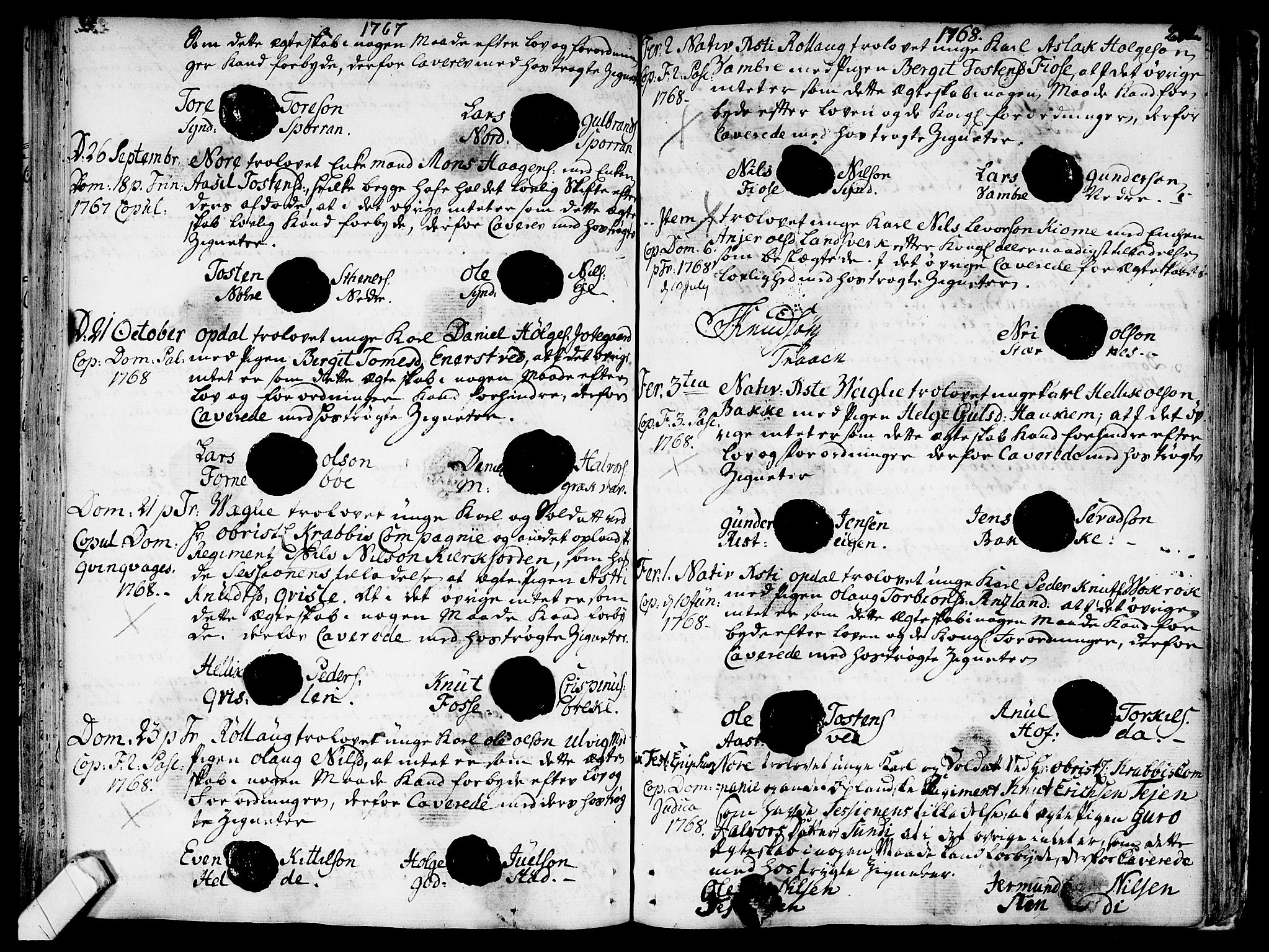 Rollag kirkebøker, SAKO/A-240/F/Fa/L0003: Parish register (official) no. I 3, 1743-1778, p. 232